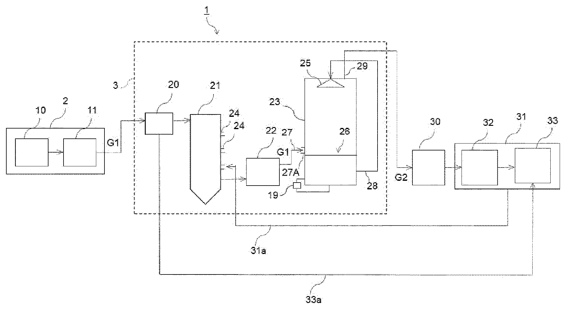 Patent US12378487 Figure 1 – Method for producing organic substance and apparatus for producing organic substance