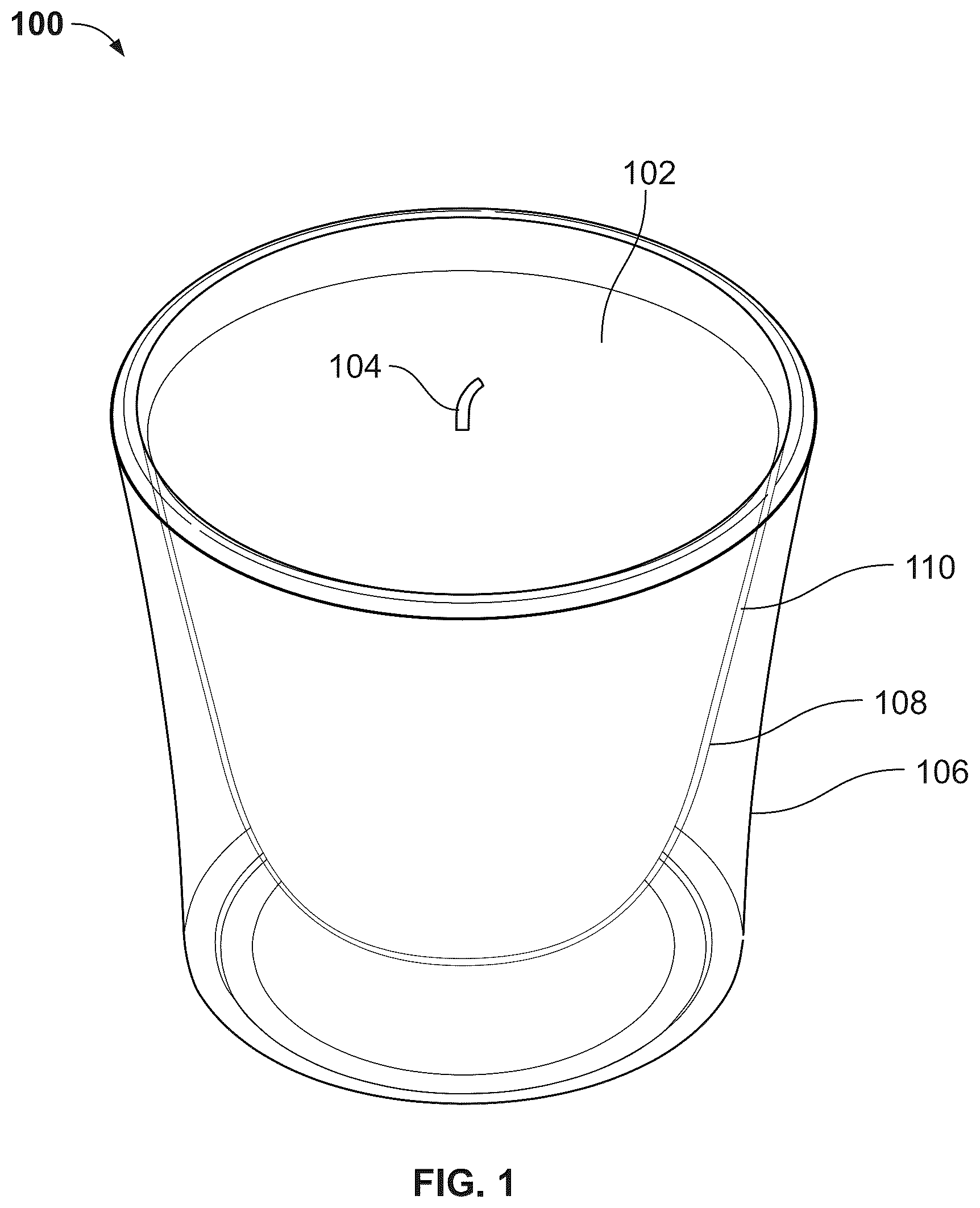Patent US12378501 Figure 1 – Candle and method of making thereof