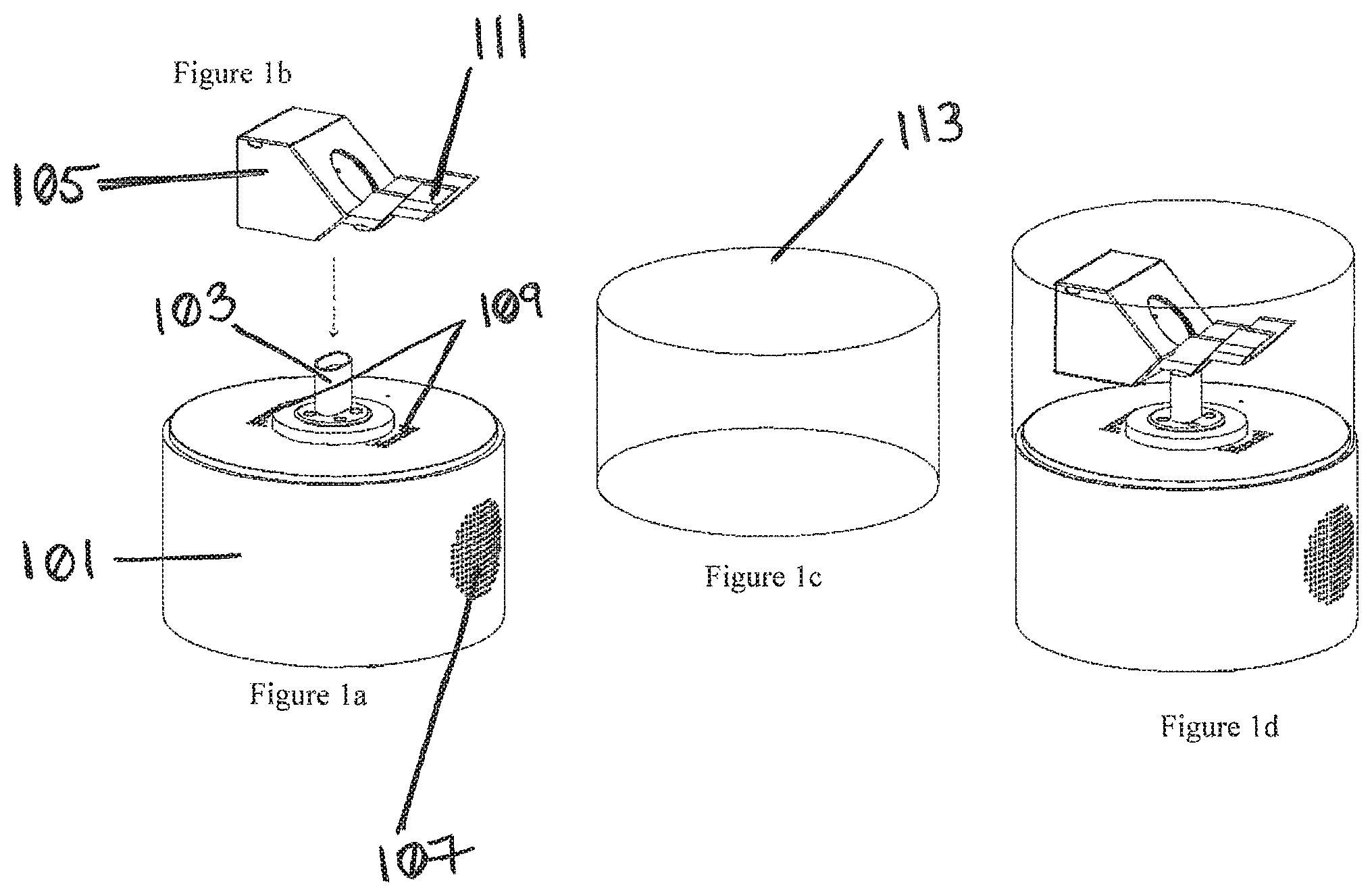 Patent US12378511 Figure 1 – Portable bioreactors and portable bioreactor systems for analyzing biofilm formation and degradation
