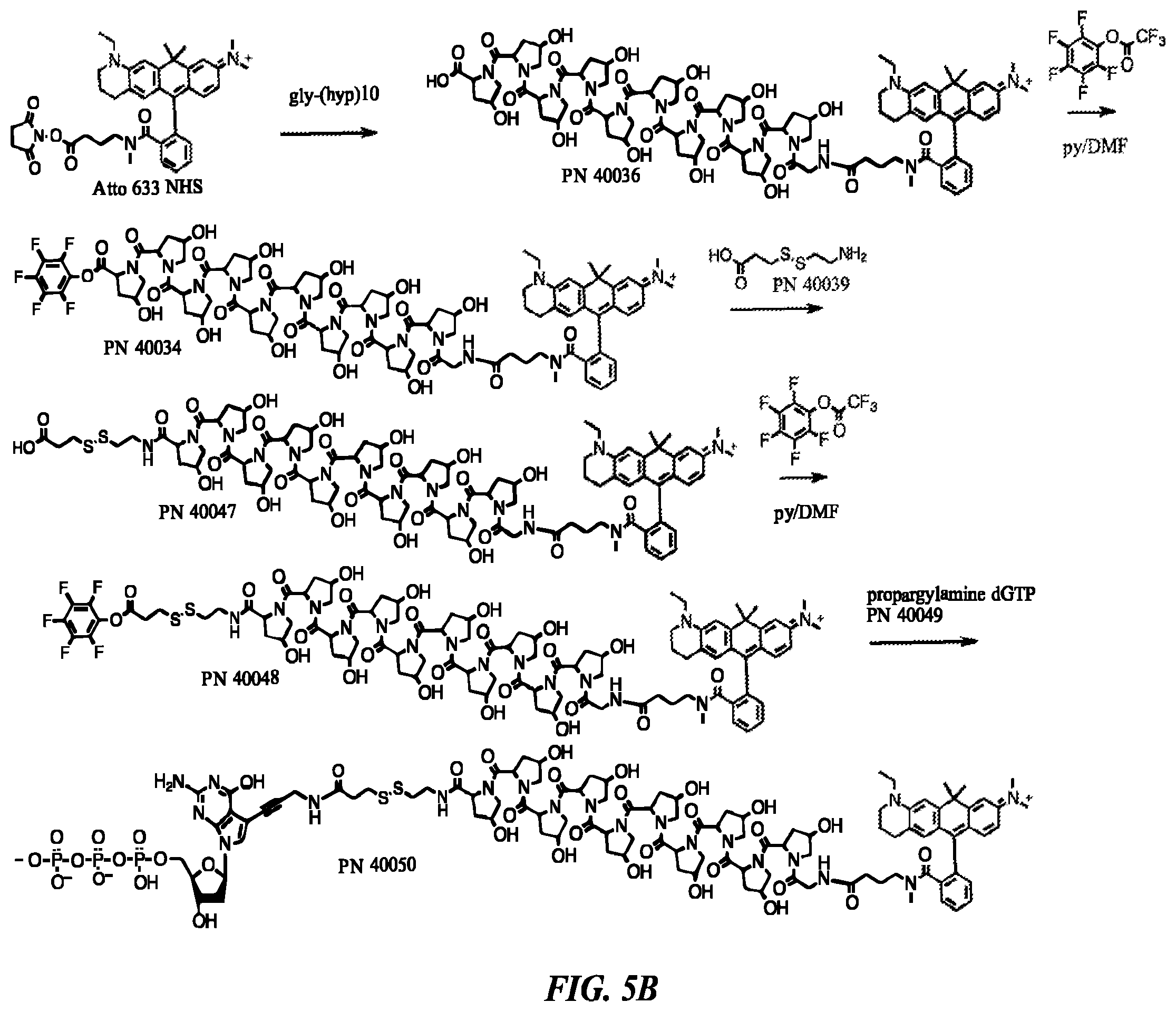 Patent US12378600 Figure 10 – Linkers and methods for optical detection and sequencing