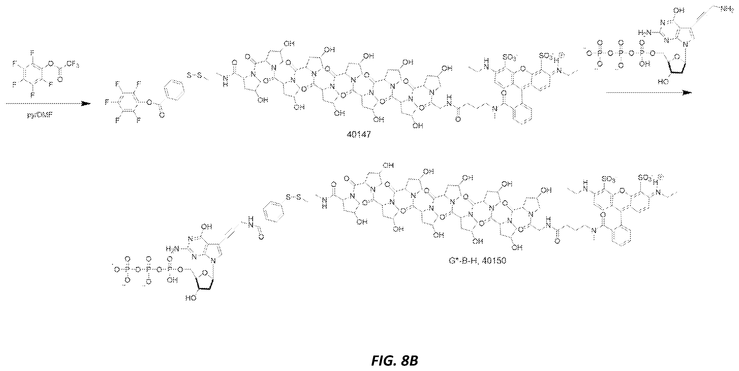 Patent US12378600 Figure 15 – Linkers and methods for optical detection and sequencing