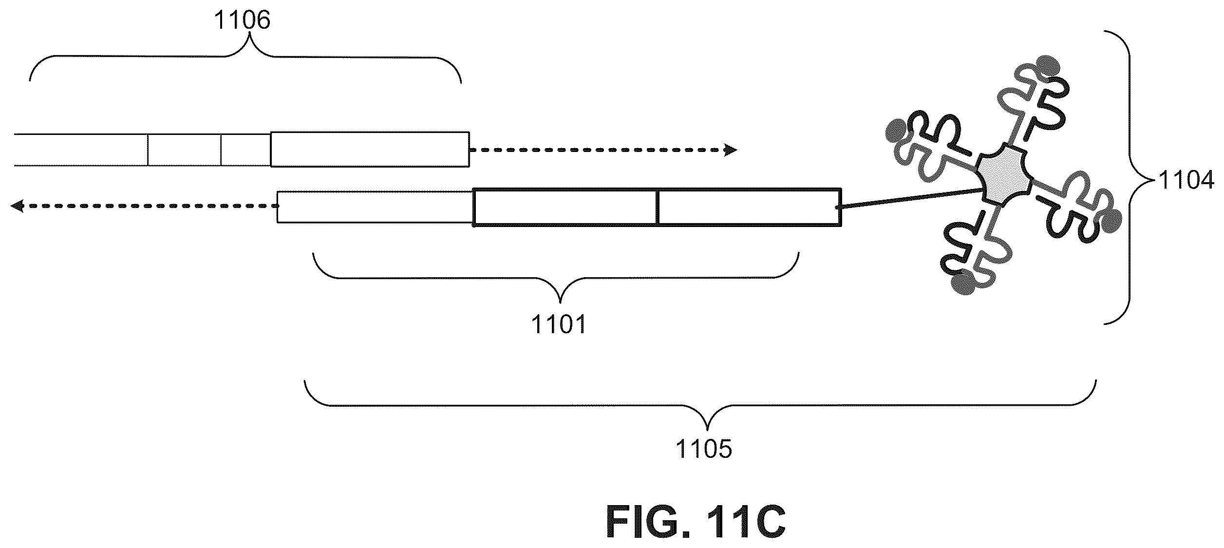 Patent US12378607 Figure 11 – Method for transposase-mediated spatial tagging and analyzing genomic DNA in a biological sample