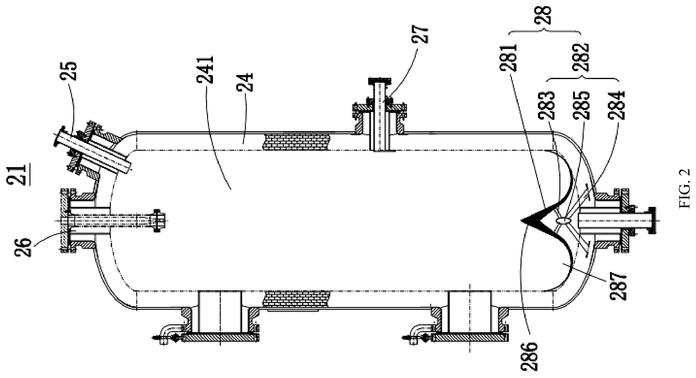 Patent US12378630 Figure 2 – Combined heat exchange system of flash tank and preheater for laterite nickel ore leaching