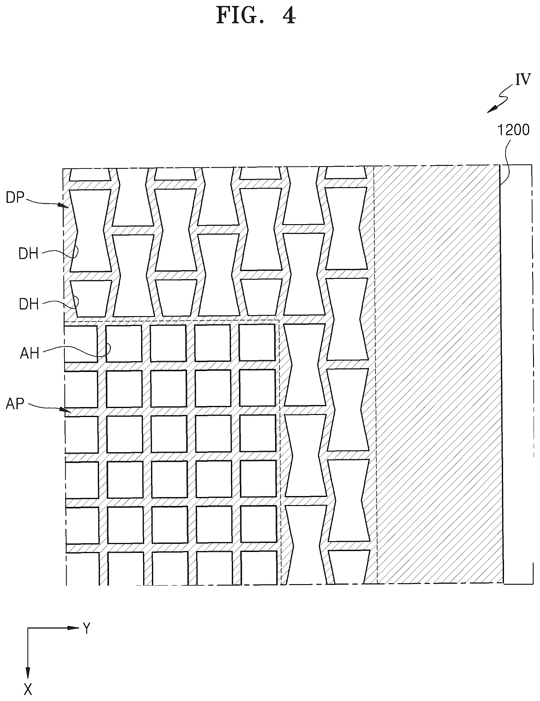 Patent US12378655 Figure 4 – Mask, mask assembly, and apparatus for manufacturing display apparatus