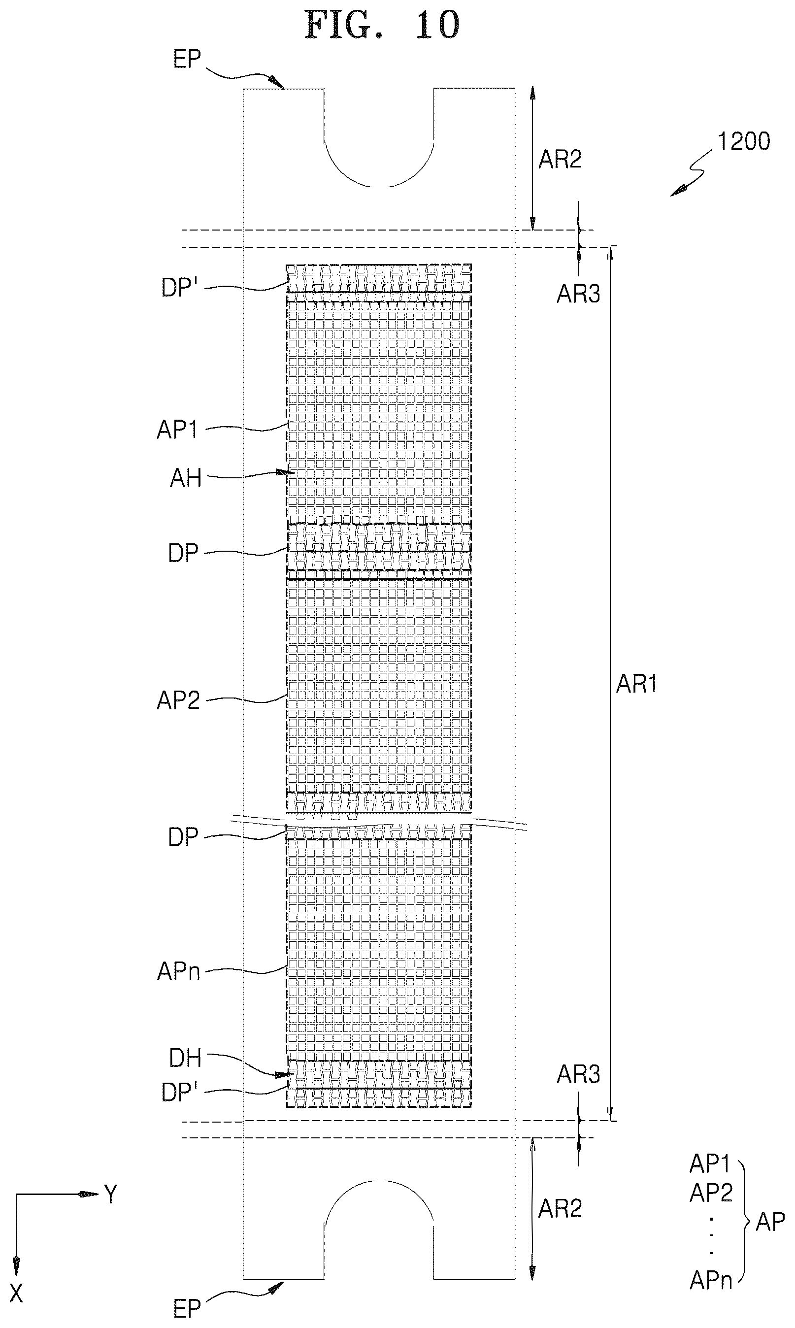 Patent US12378655 Figure 11 – Mask, mask assembly, and apparatus for manufacturing display apparatus