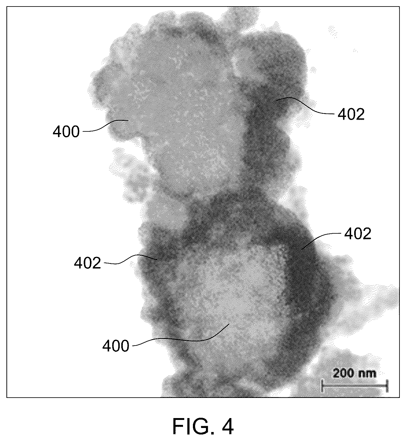 Patent US12378683 Figure 4 – Sputtering-based catalyst deposition on particles for membrane electrode assembly (MEA) catalyst layer