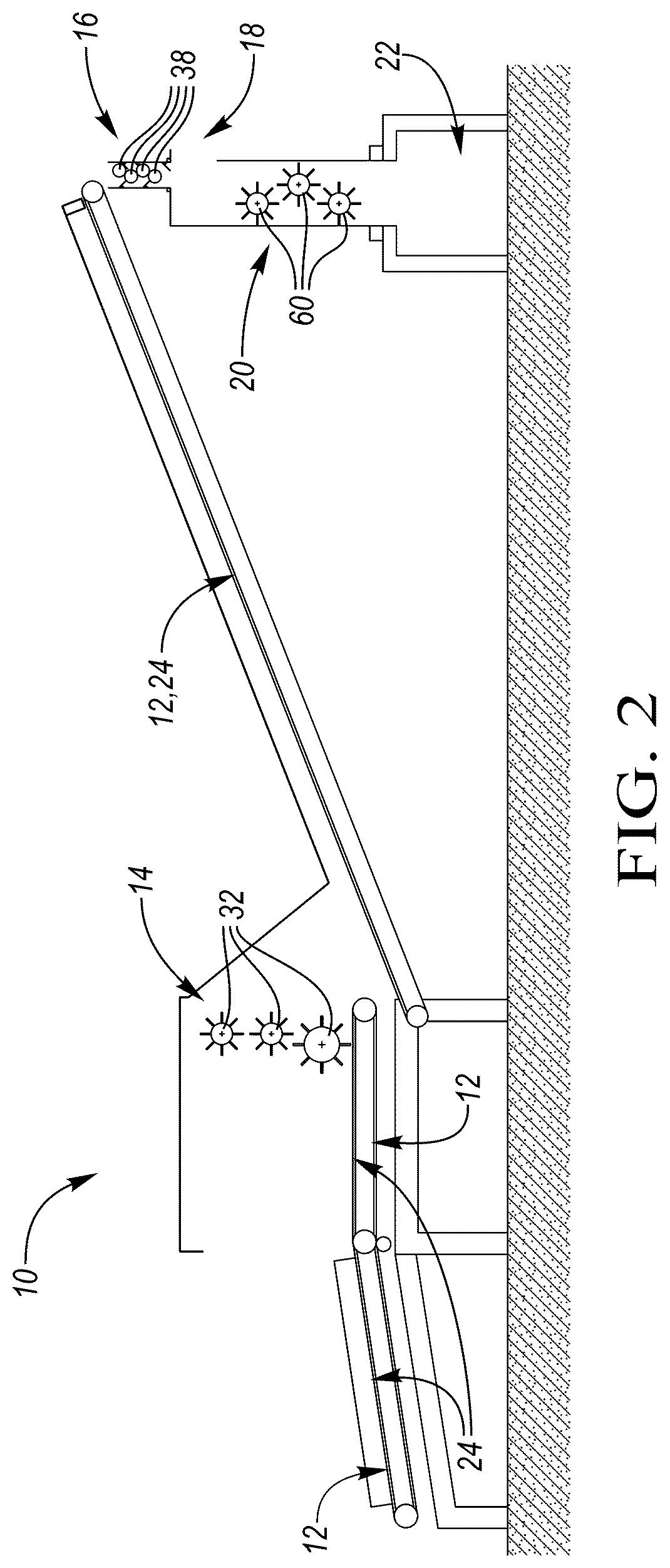 Patent US12378703 Figure 2 – Growing medium and mulch fiber opening apparatus
