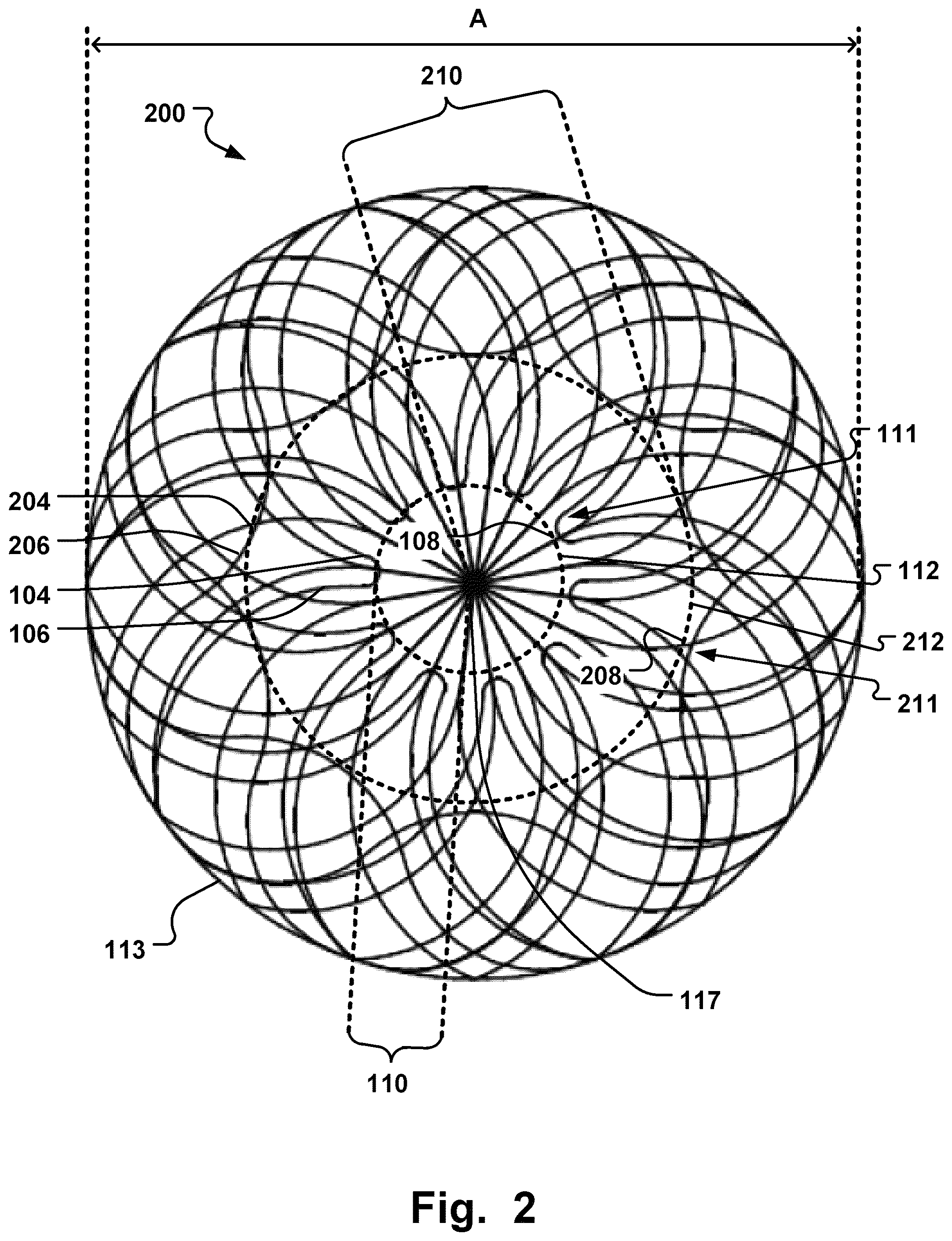 Patent US12378709 Figure 2 – Braided medical device and manufacturing method thereof
