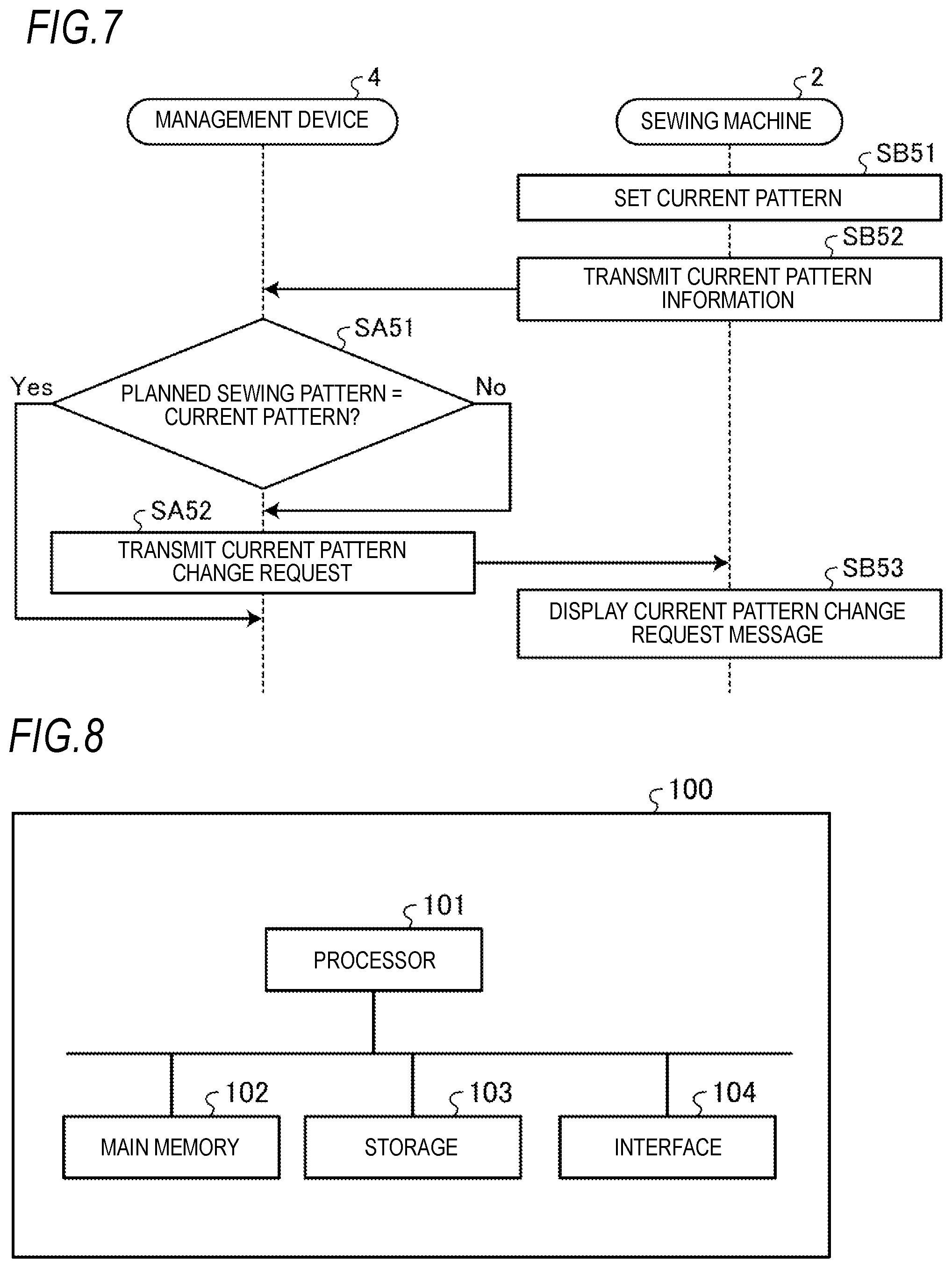 Patent US12378711 Figure 4 – Sewing management system