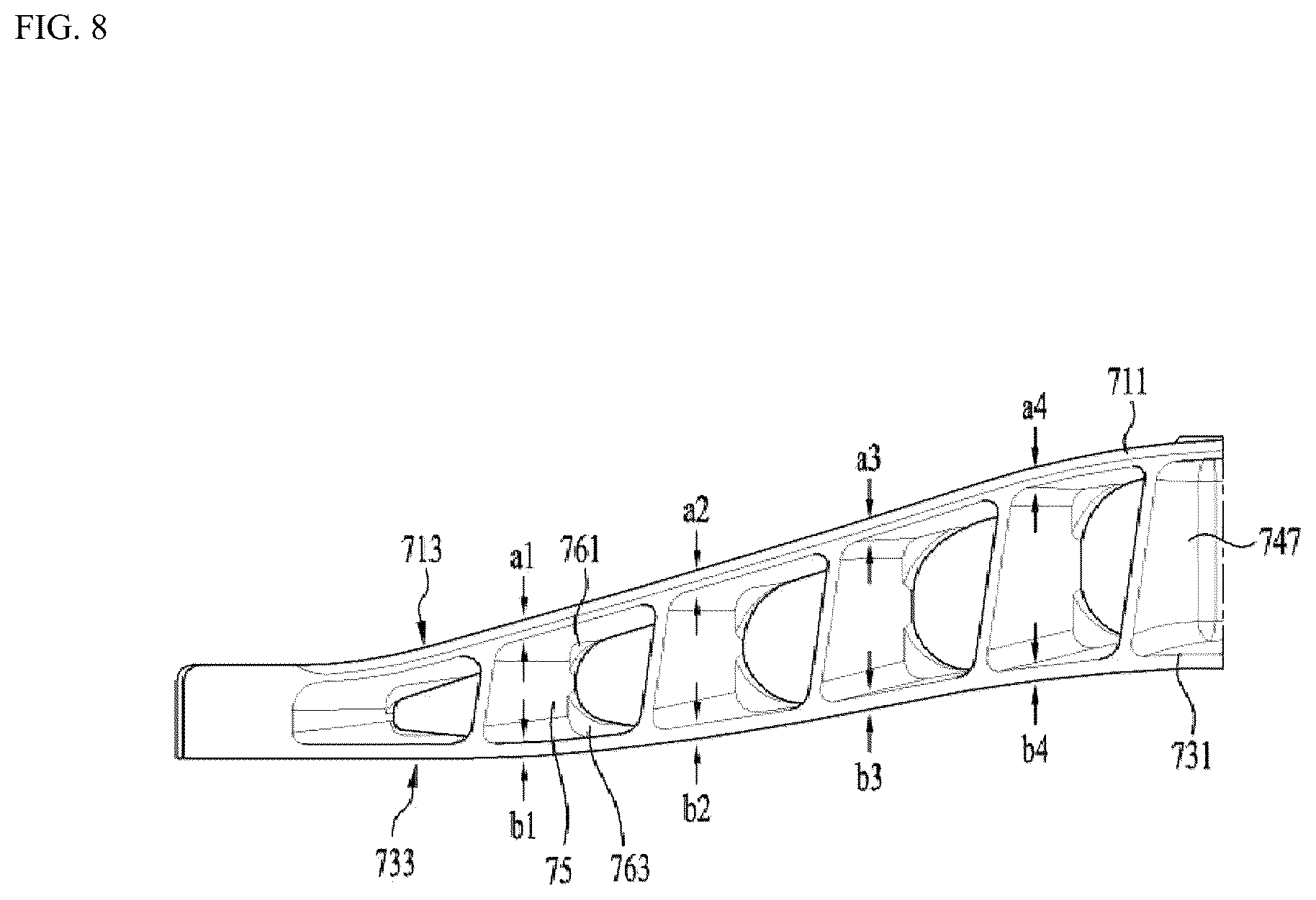 Patent US12378712 Figure 8 – Apparatus for treating laundry