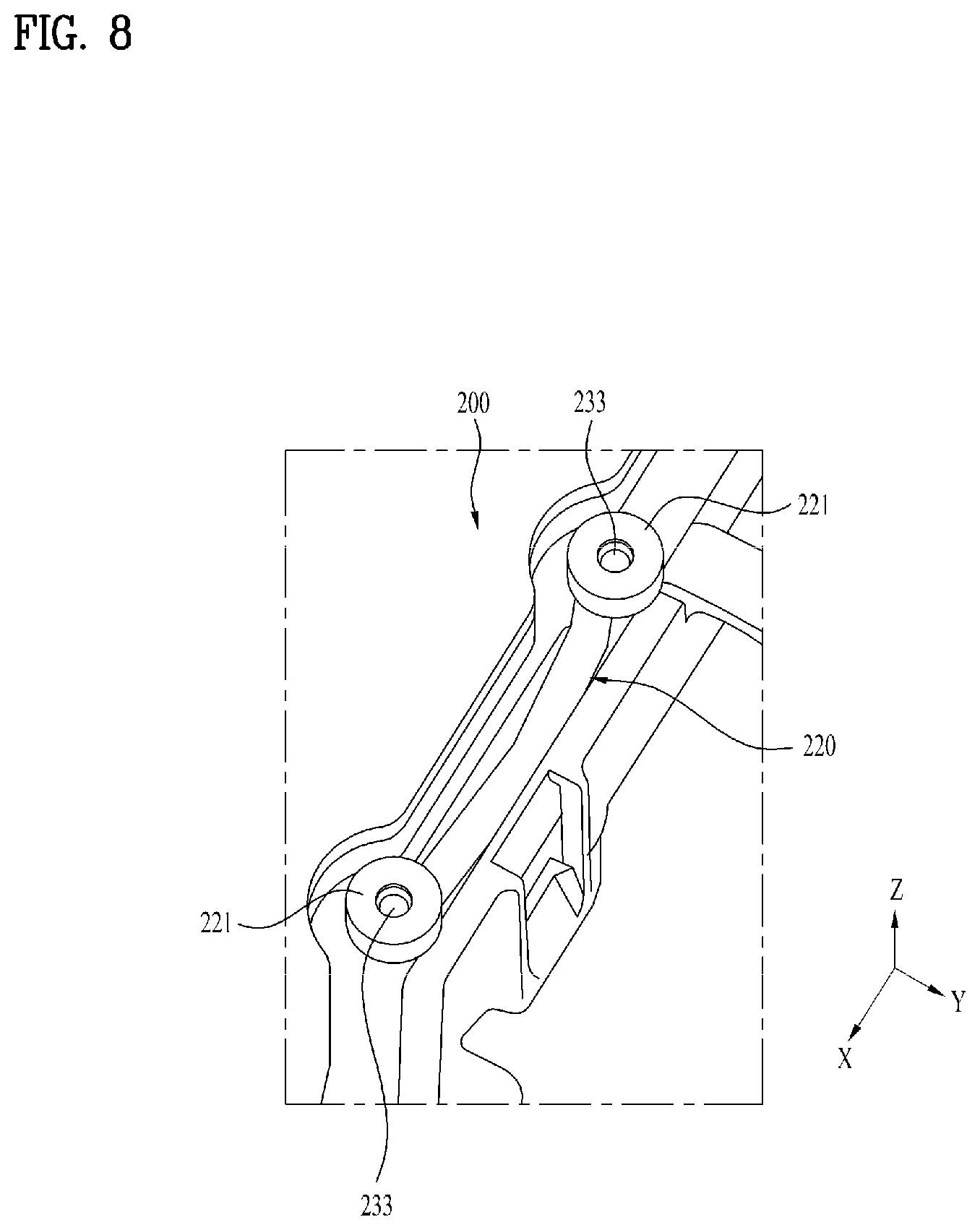 Patent US12378713 Figure 8 – Laundry treating apparatus
