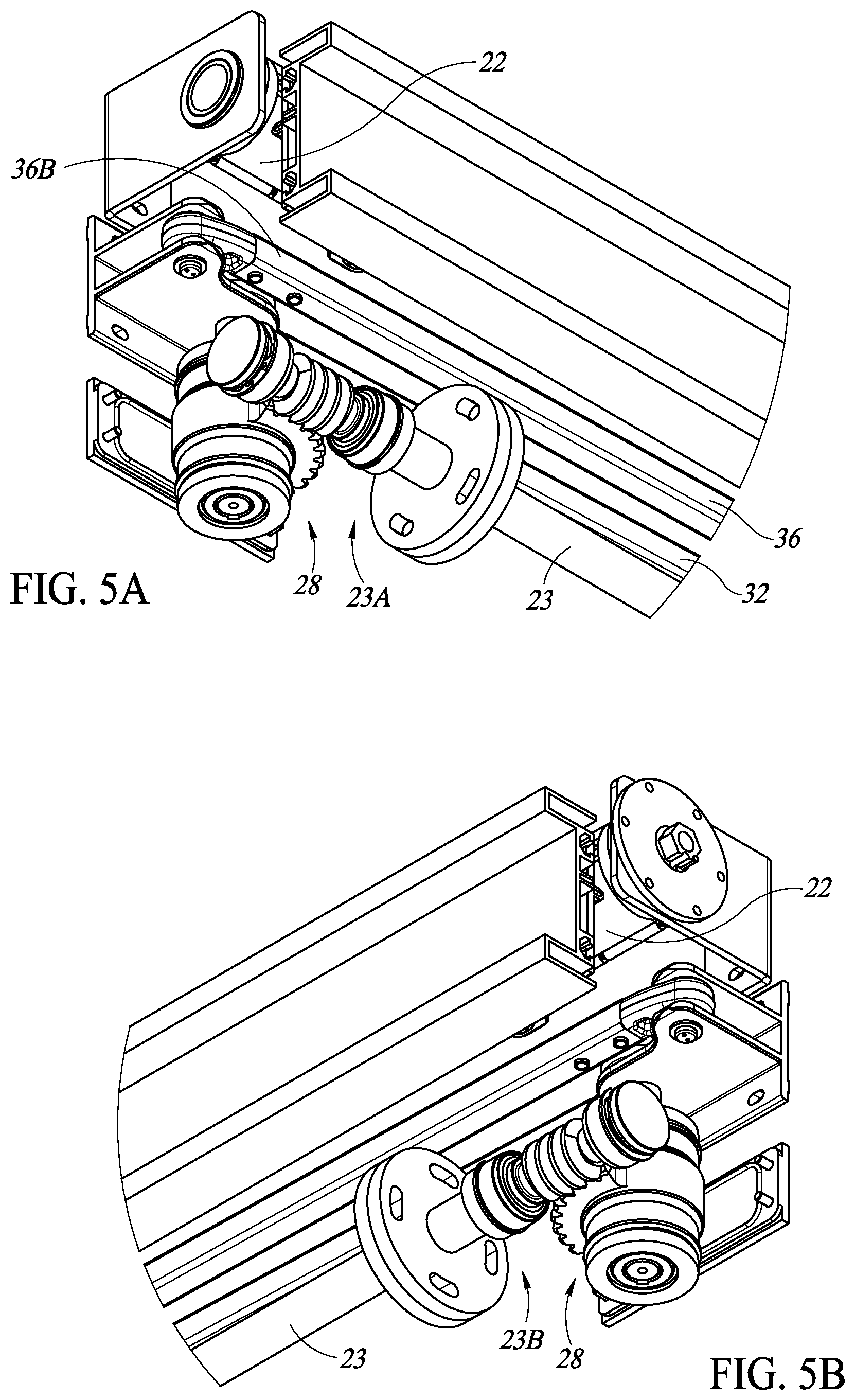 Patent US12378714 Figure 7 – Wall mounted motorized clothes hanging devices