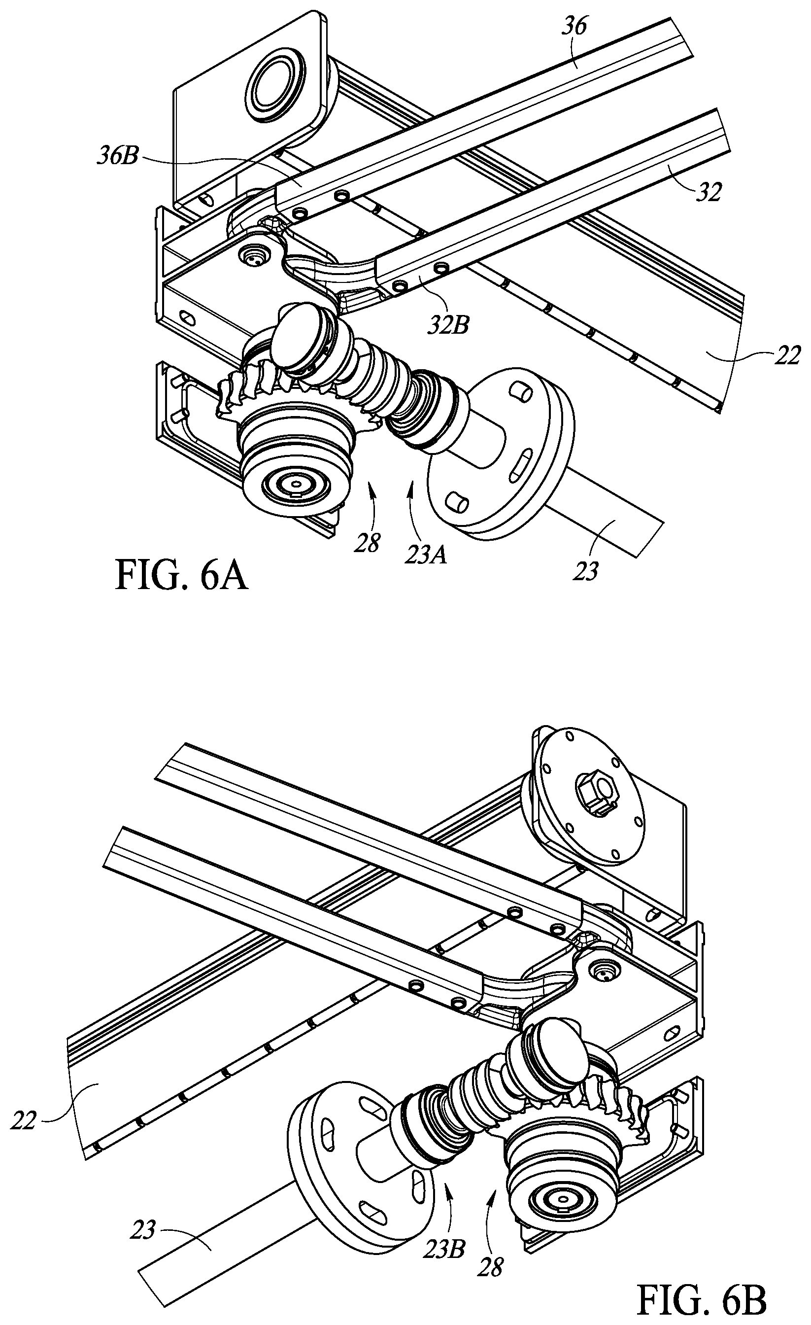 Patent US12378714 Figure 8 – Wall mounted motorized clothes hanging devices