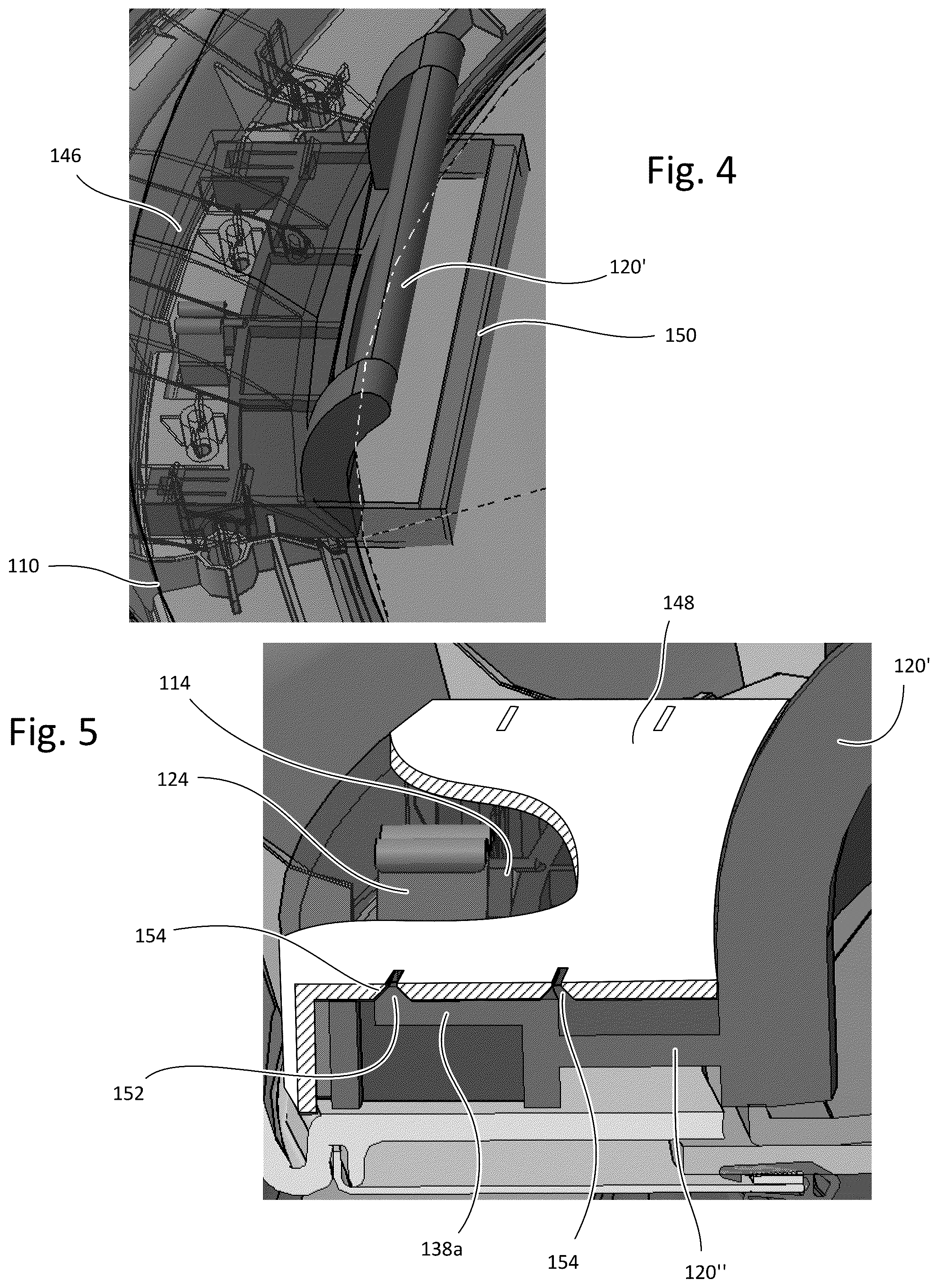 Patent US12378715 Figure 3 – Laundry machine door assembly