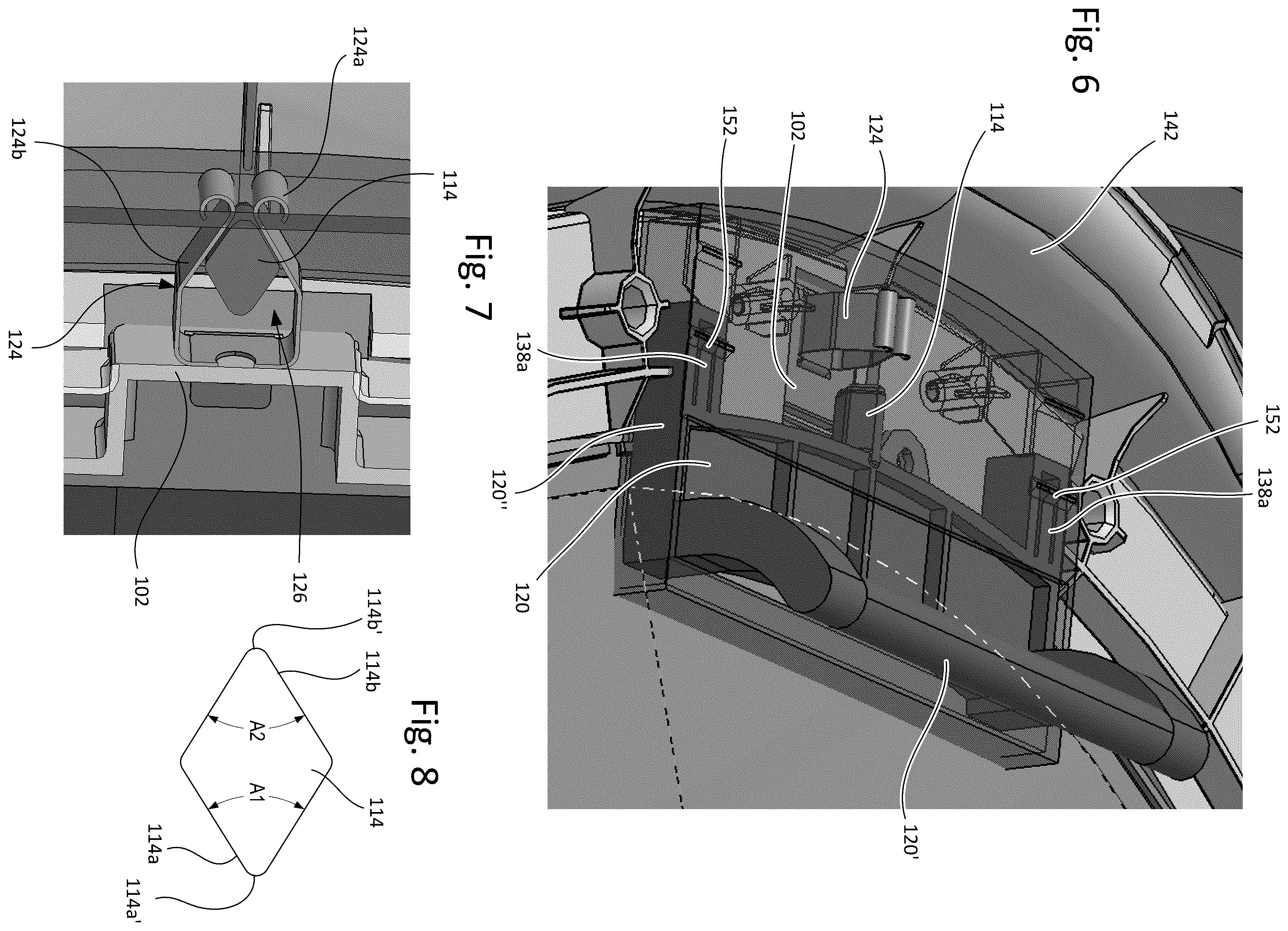 Patent US12378715 Figure 4 – Laundry machine door assembly