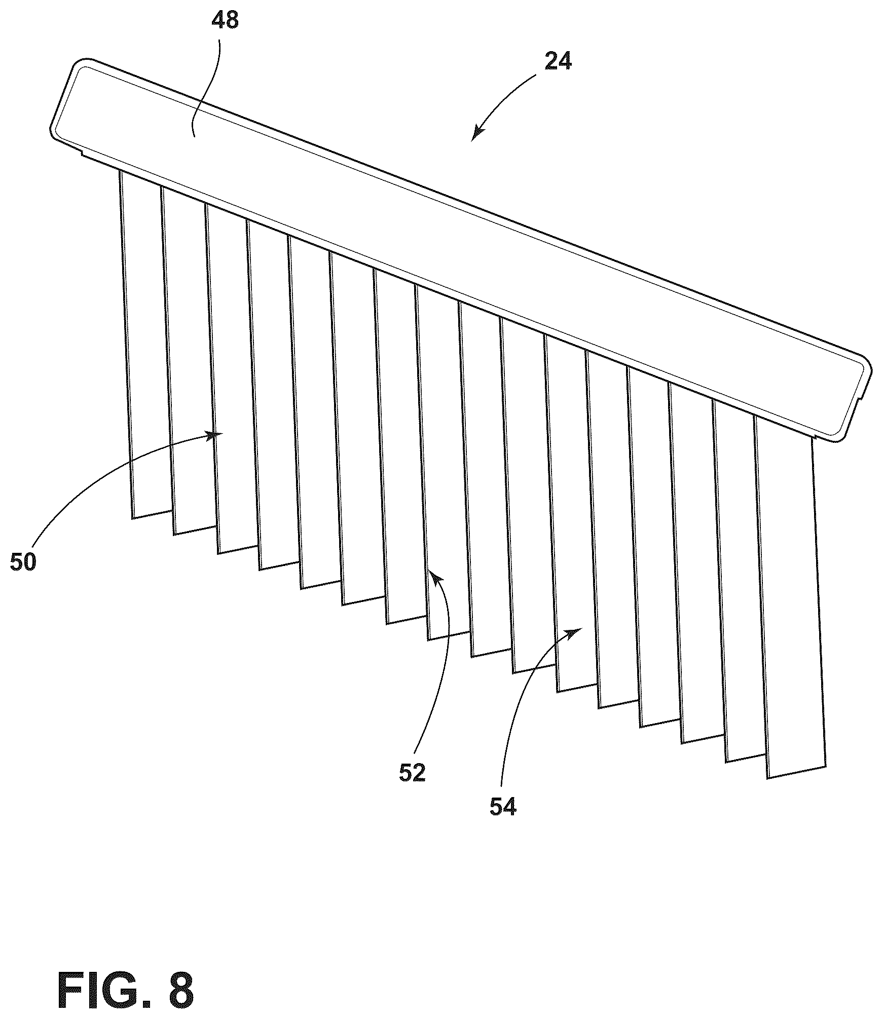 Patent US12378716 Figure 7 – Laundry appliance