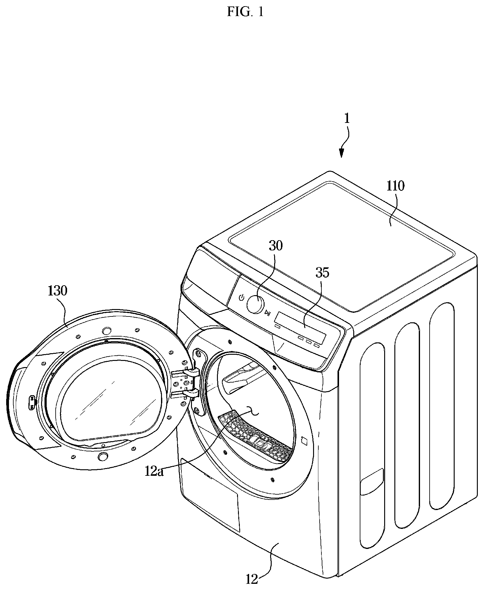 Patent US12378717 Figure 1 – Dryer and method for controlling the same