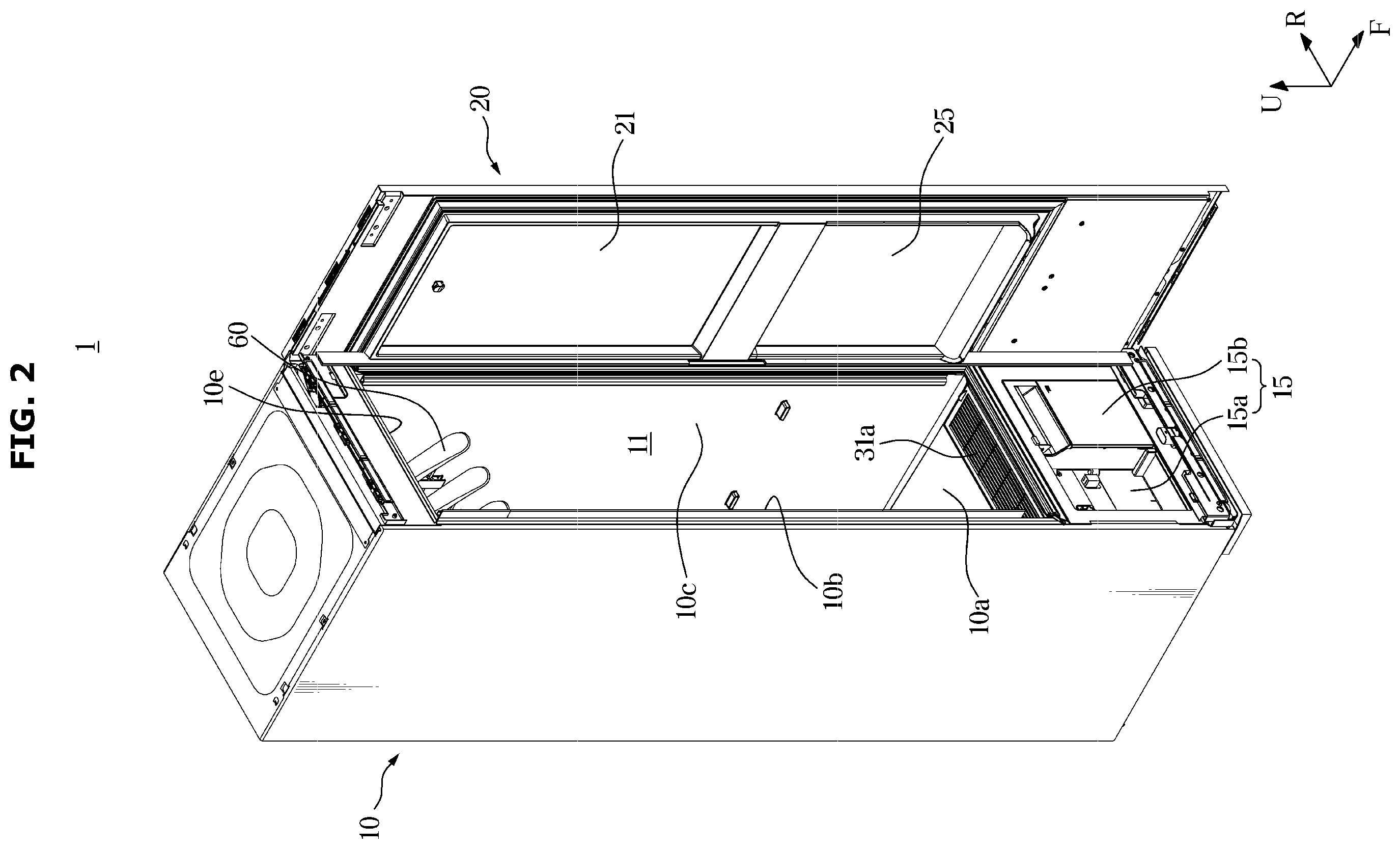 Patent US12378718 Figure 2 – Clothes care apparatus