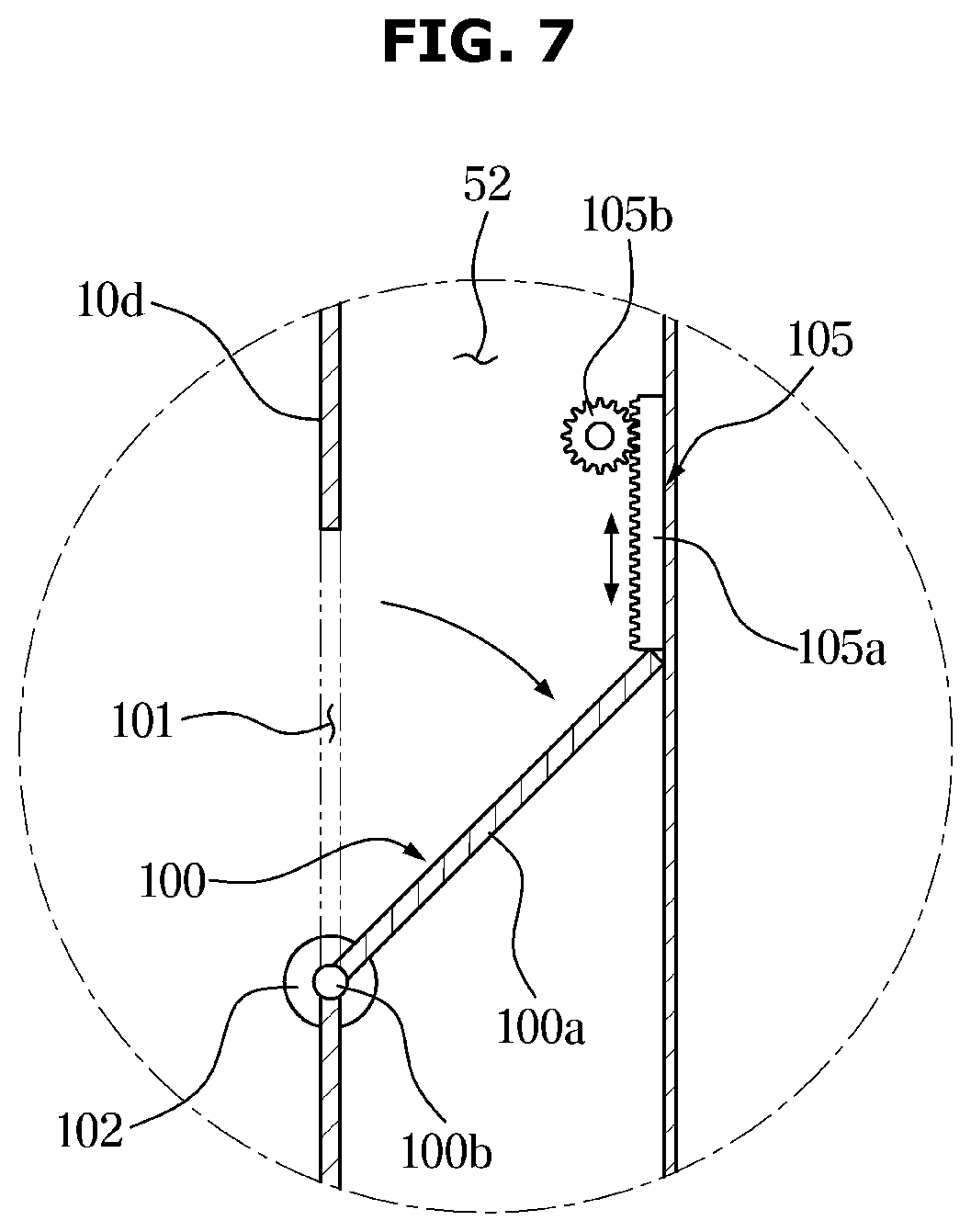 Patent US12378718 Figure 7 – Clothes care apparatus