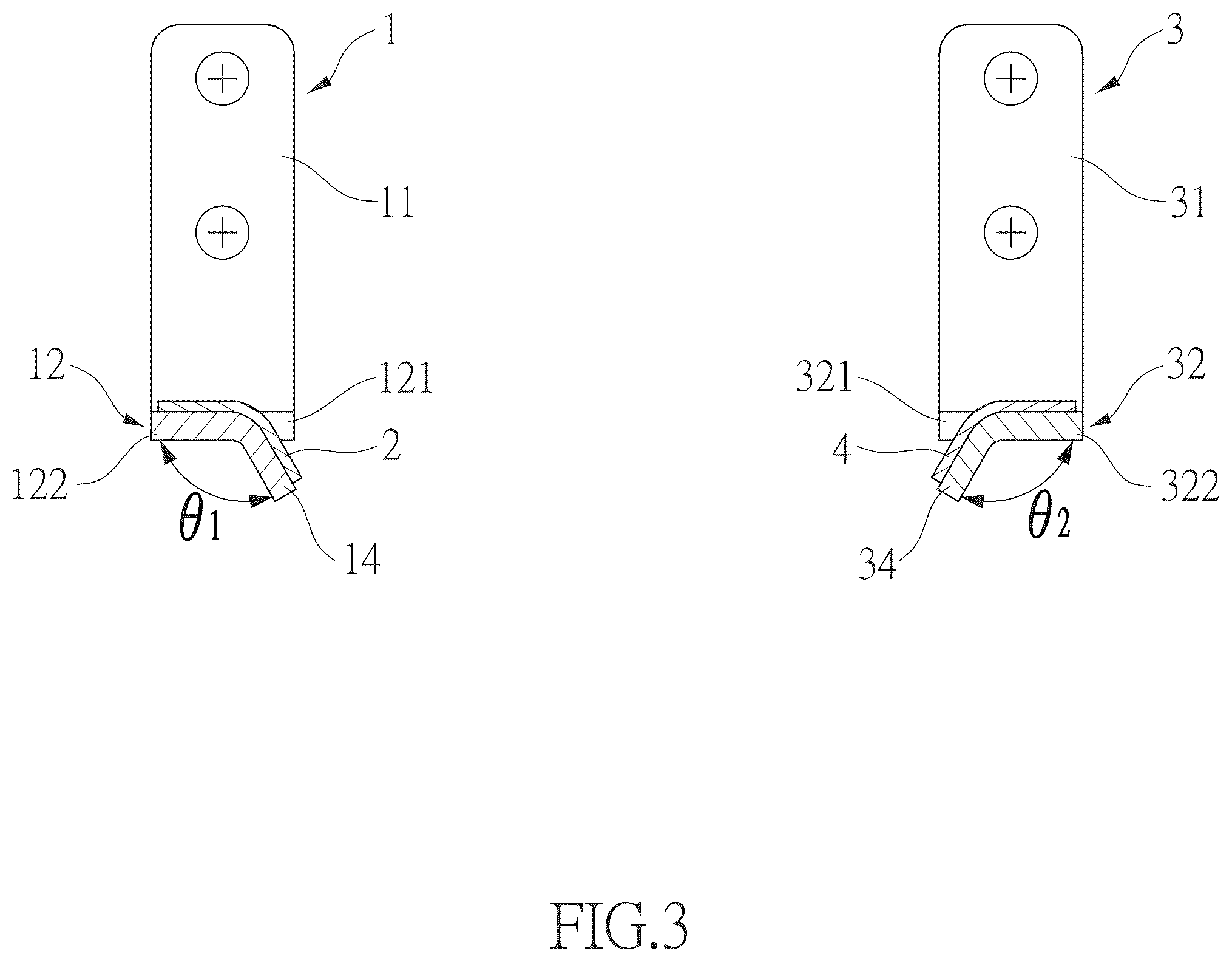 Patent US12378719 Figure 3 – Hanging set for ironing boards