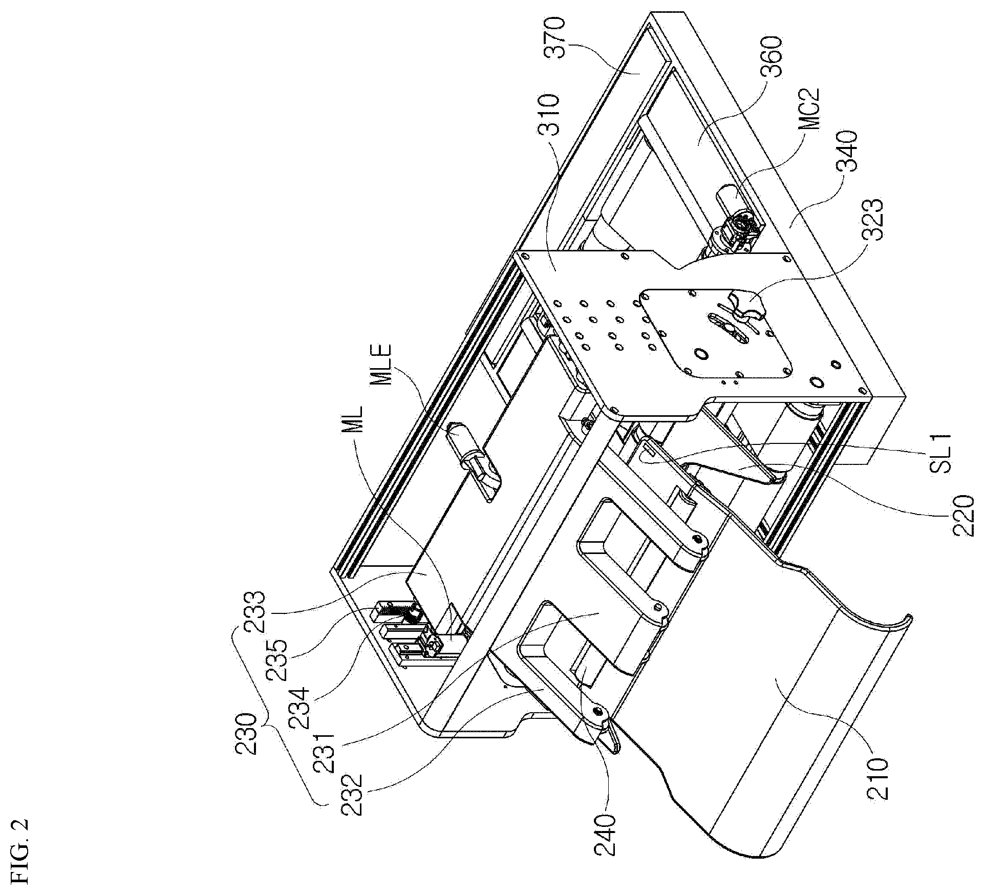 Patent US12378720 Figure 2 – Clothes folding machine