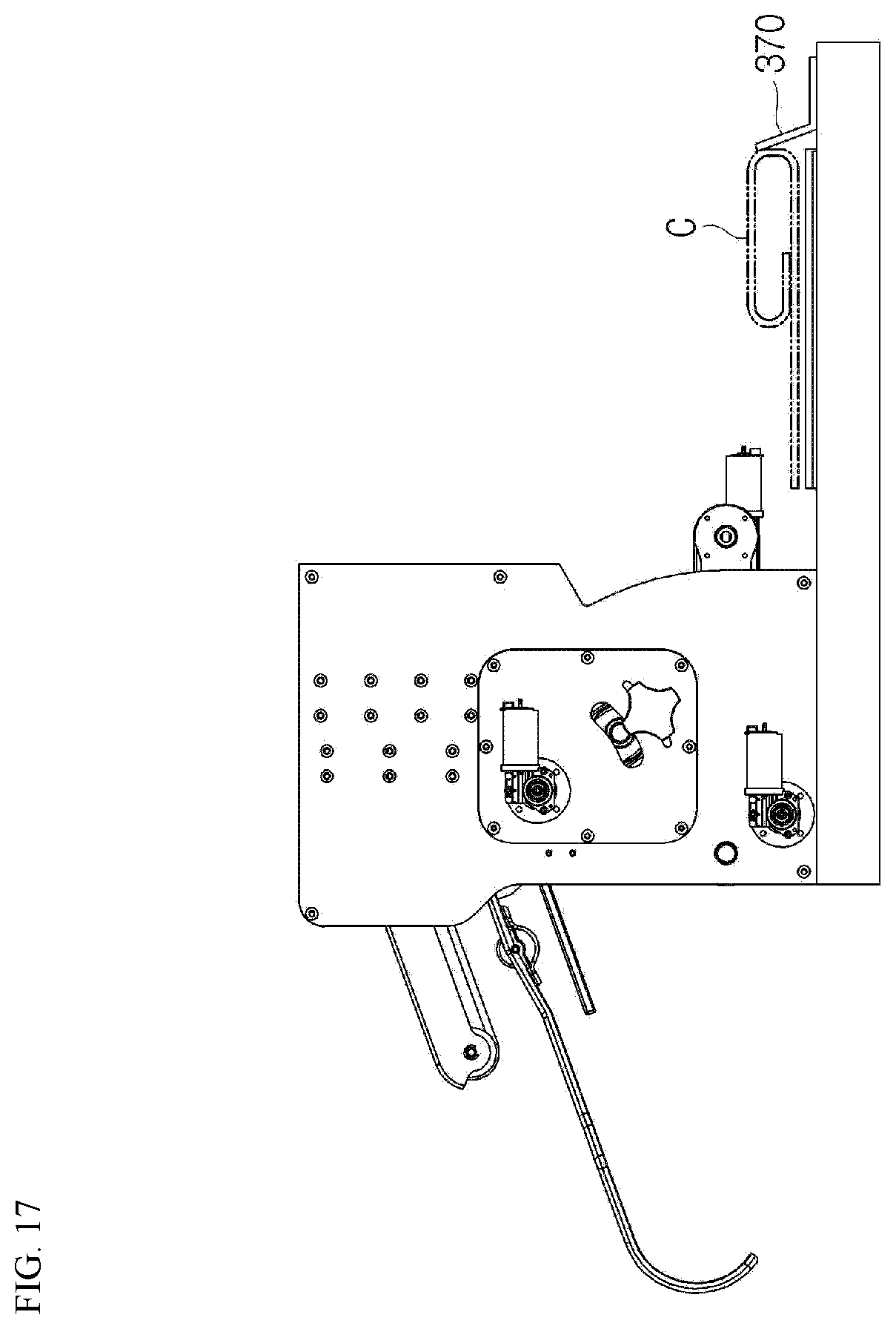 Patent US12378720 Figure 17 – Clothes folding machine