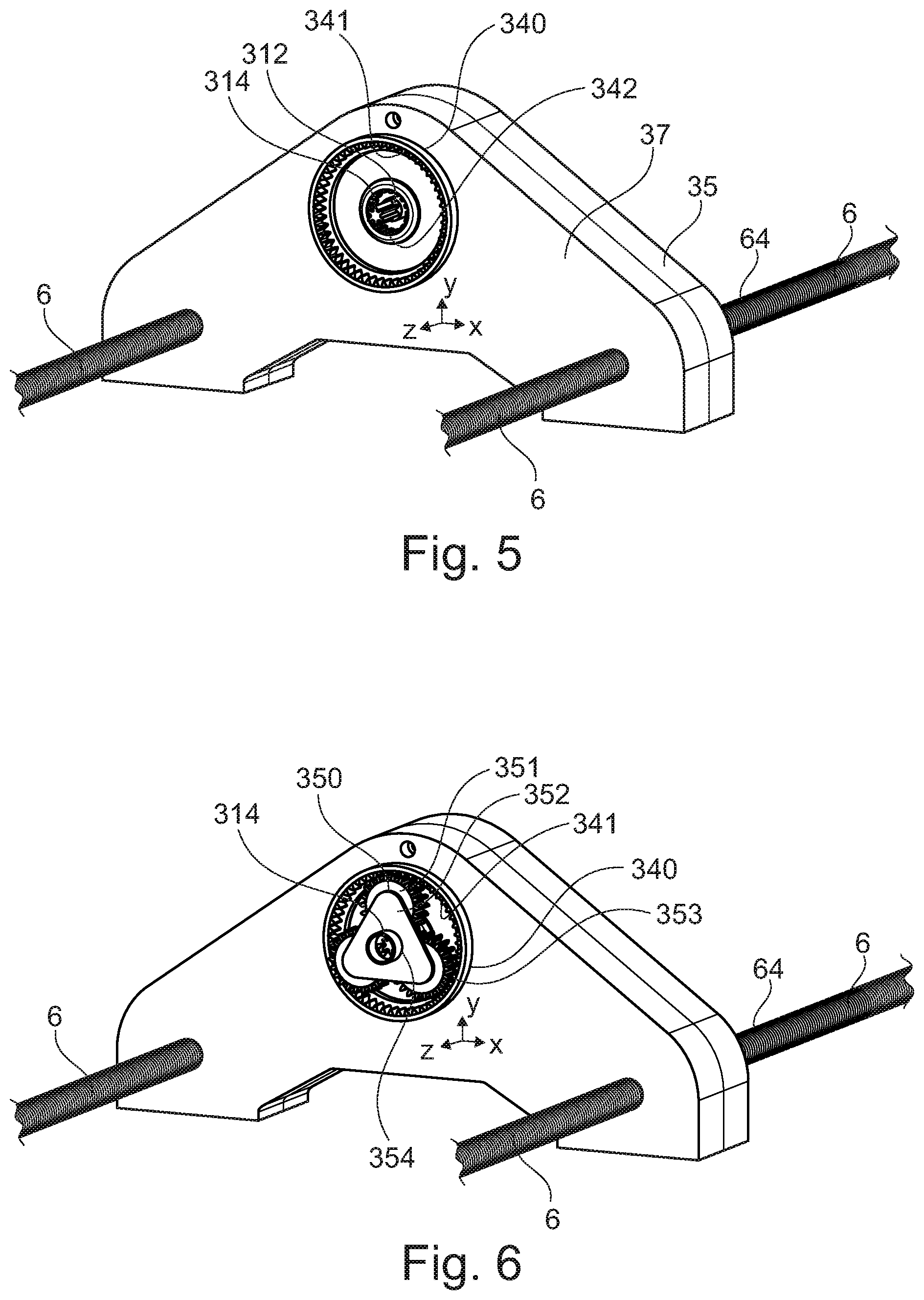 Patent US12378730 Figure 3 – Rail clamp handling arrangement