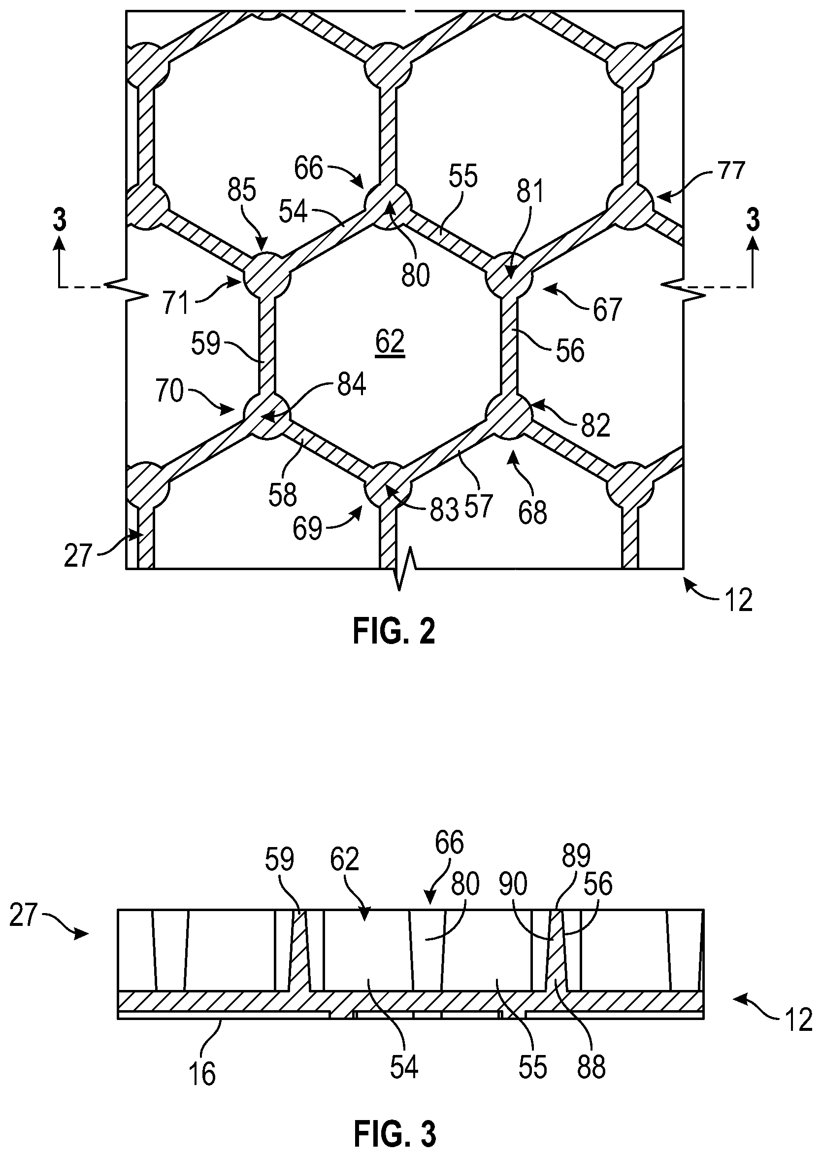 Patent US12378731 Figure 2 – Overlapping modular mat system including mat components having fortifying members
