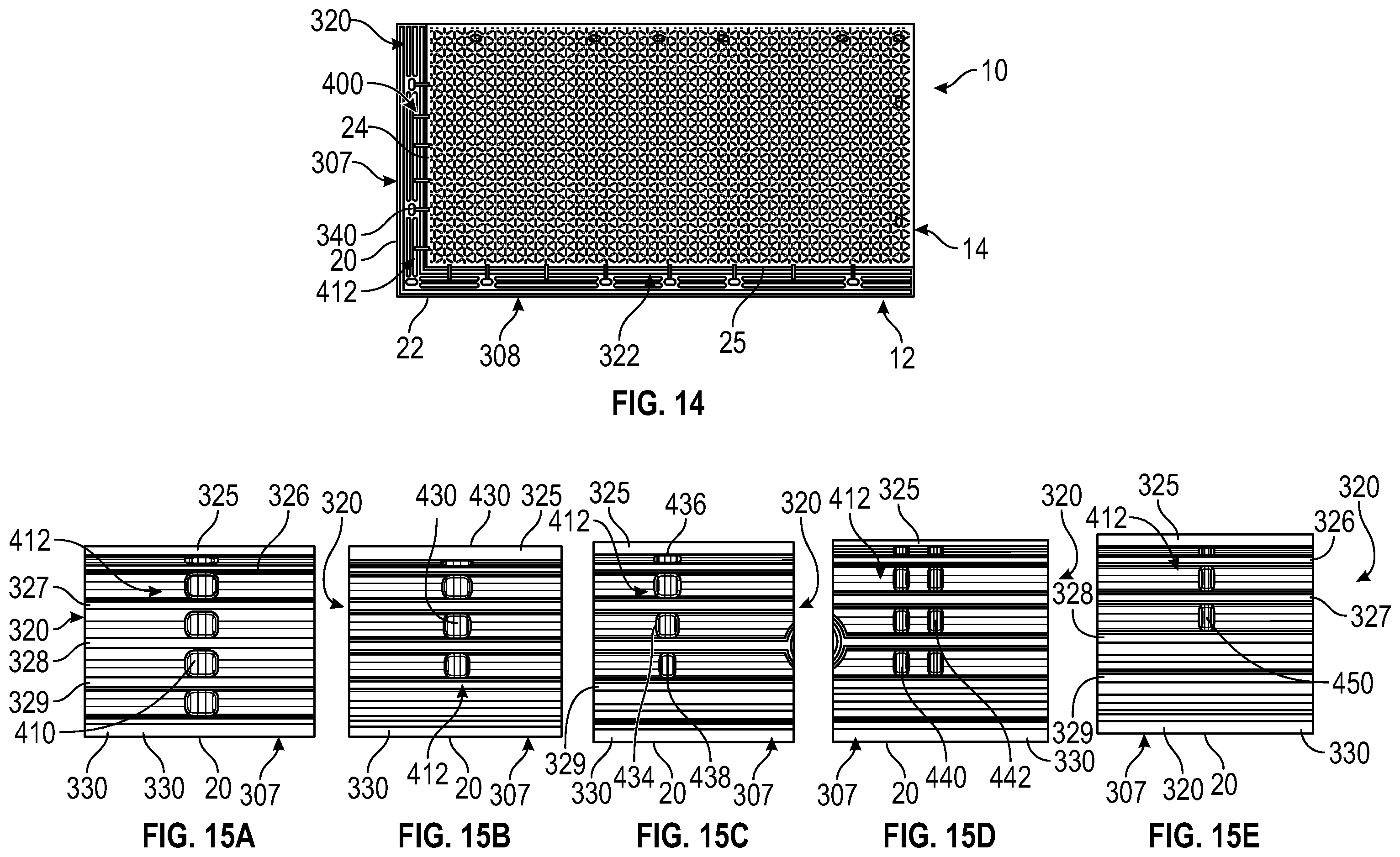 Patent US12378731 Figure 9 – Overlapping modular mat system including mat components having fortifying members