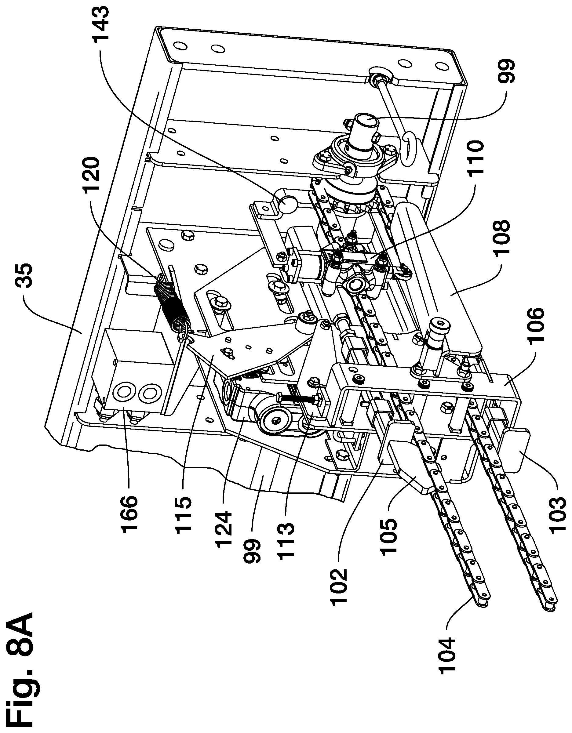 Patent US12378733 Figure 10 – Bridge deck paver with enhanced hydraulic shifting