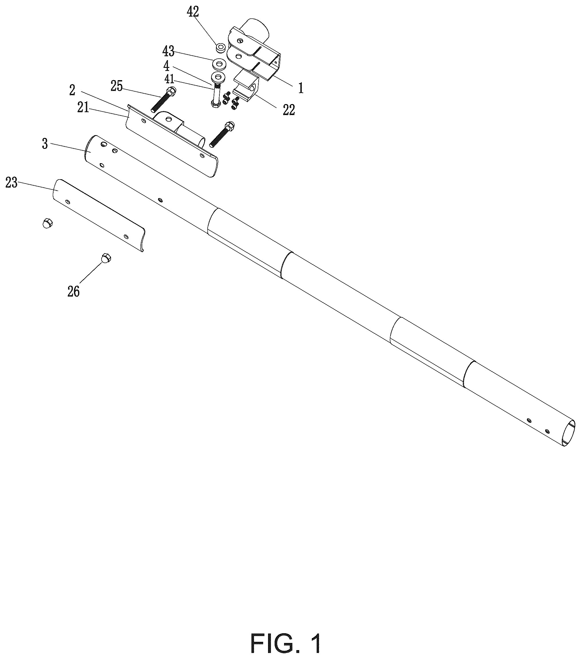 Patent US12378738 Figure 1 – Anti-collision barrier gate arm