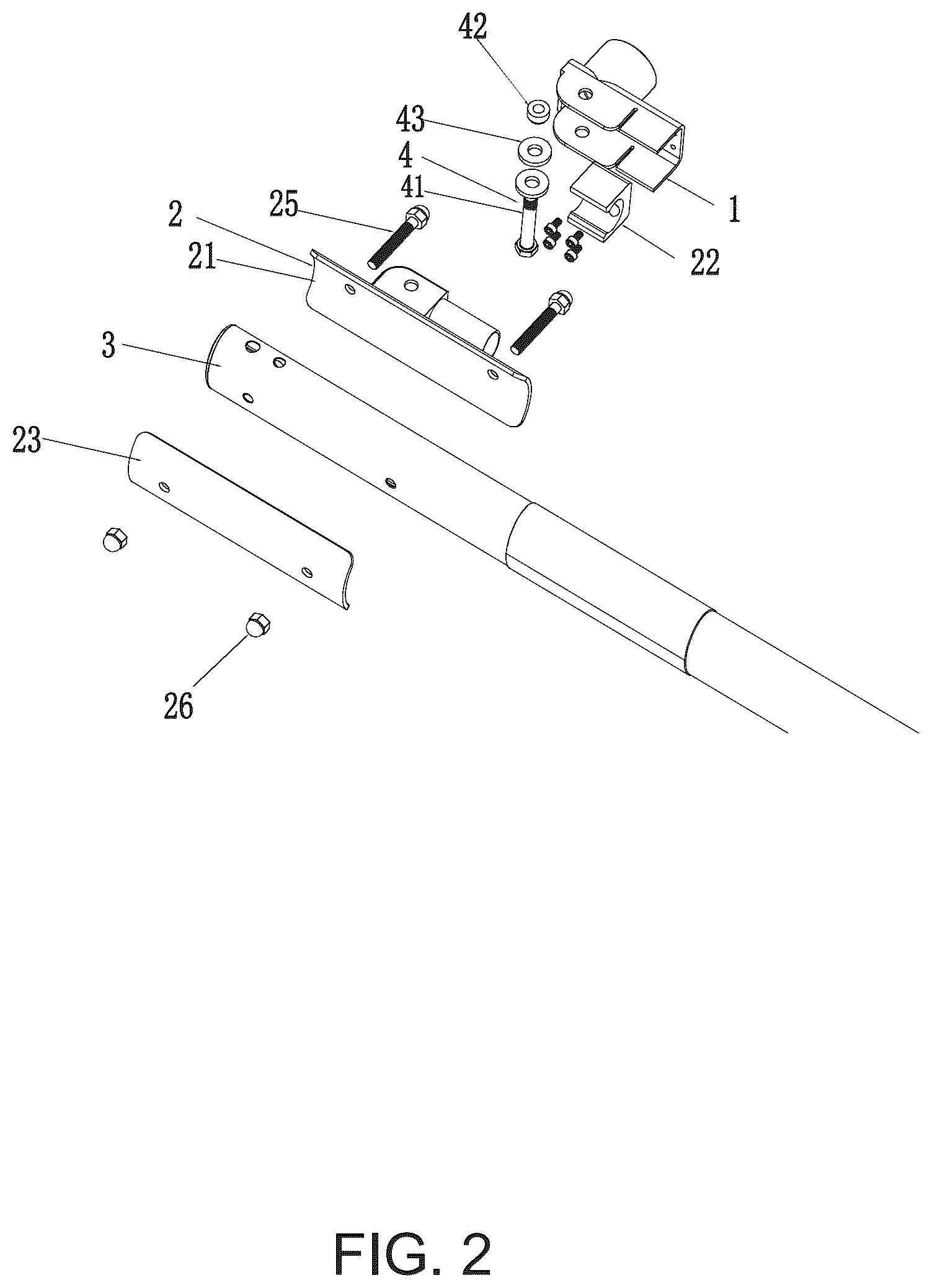 Patent US12378738 Figure 2 – Anti-collision barrier gate arm