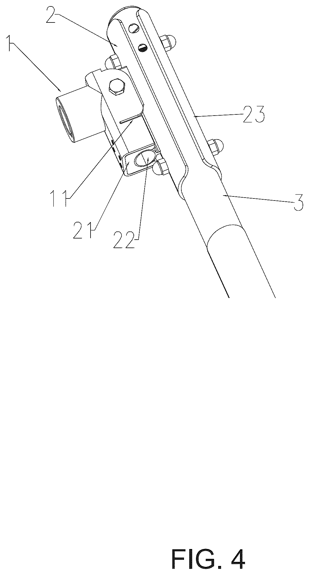 Patent US12378738 Figure 4 – Anti-collision barrier gate arm