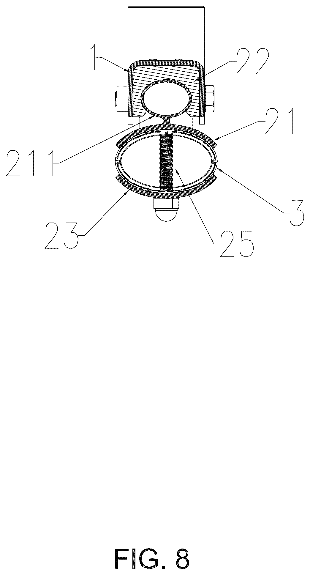 Patent US12378738 Figure 8 – Anti-collision barrier gate arm