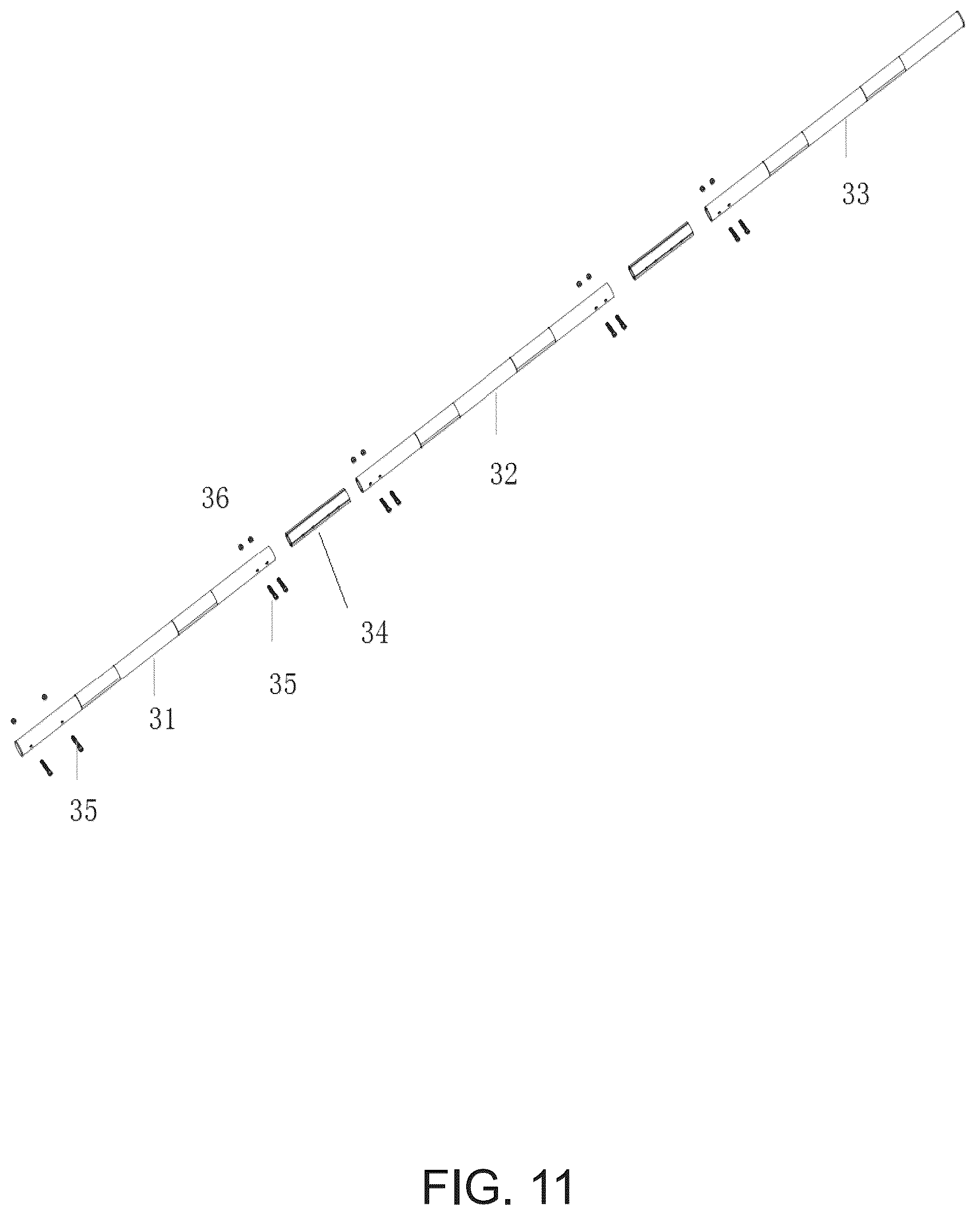 Patent US12378738 Figure 11 – Anti-collision barrier gate arm