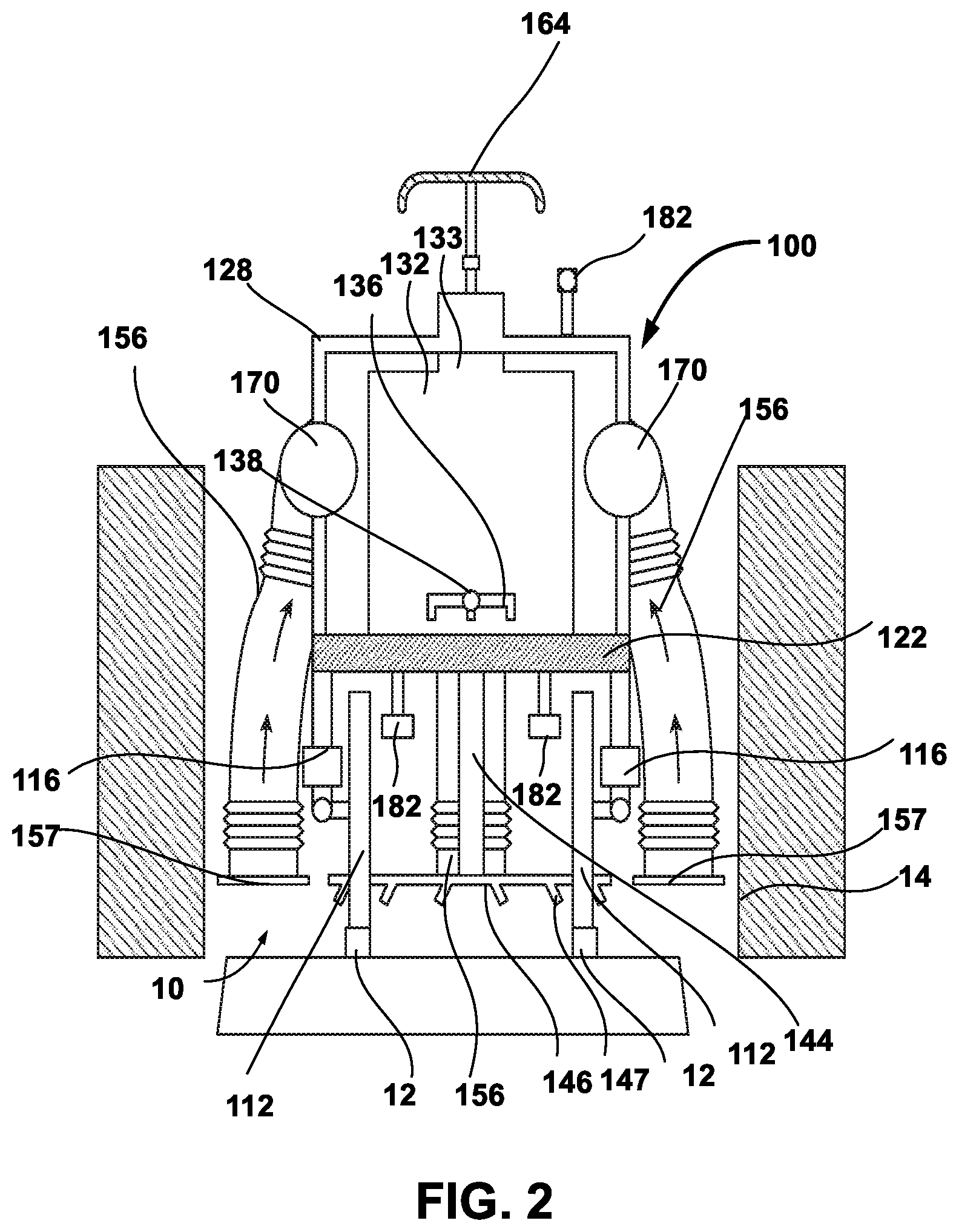 Patent US12378739 Figure 2 – Rail track cleaner vehicle
