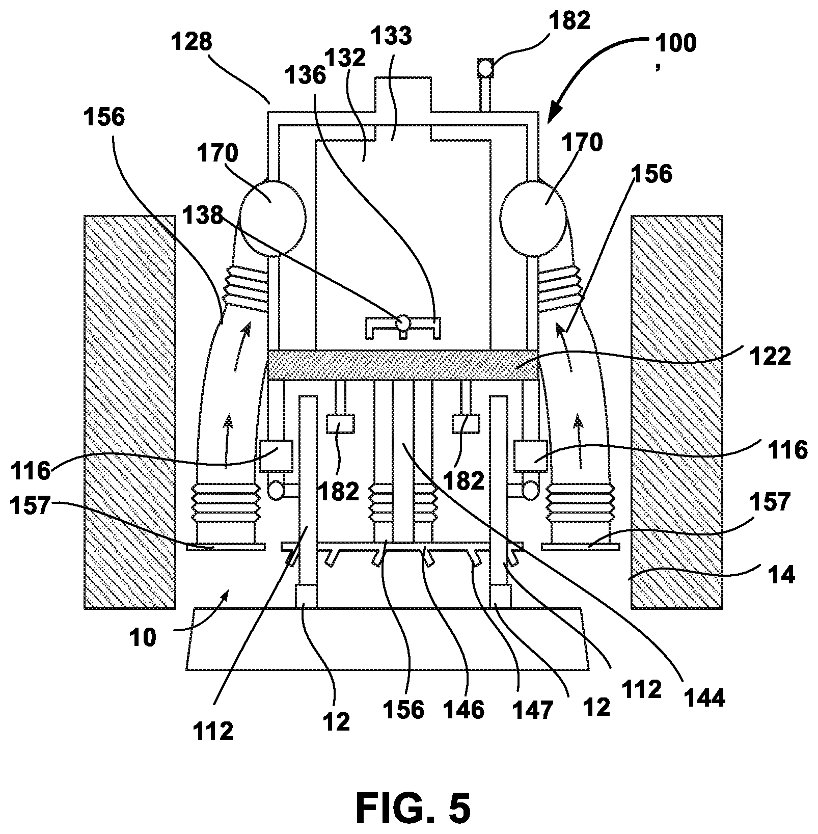 Patent US12378739 Figure 5 – Rail track cleaner vehicle