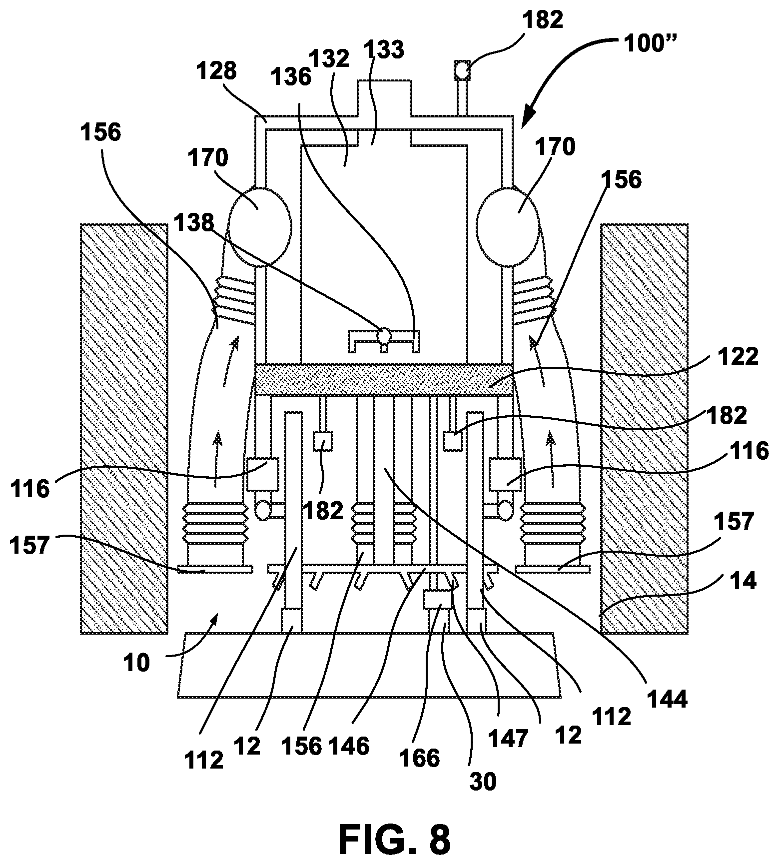 Patent US12378739 Figure 8 – Rail track cleaner vehicle