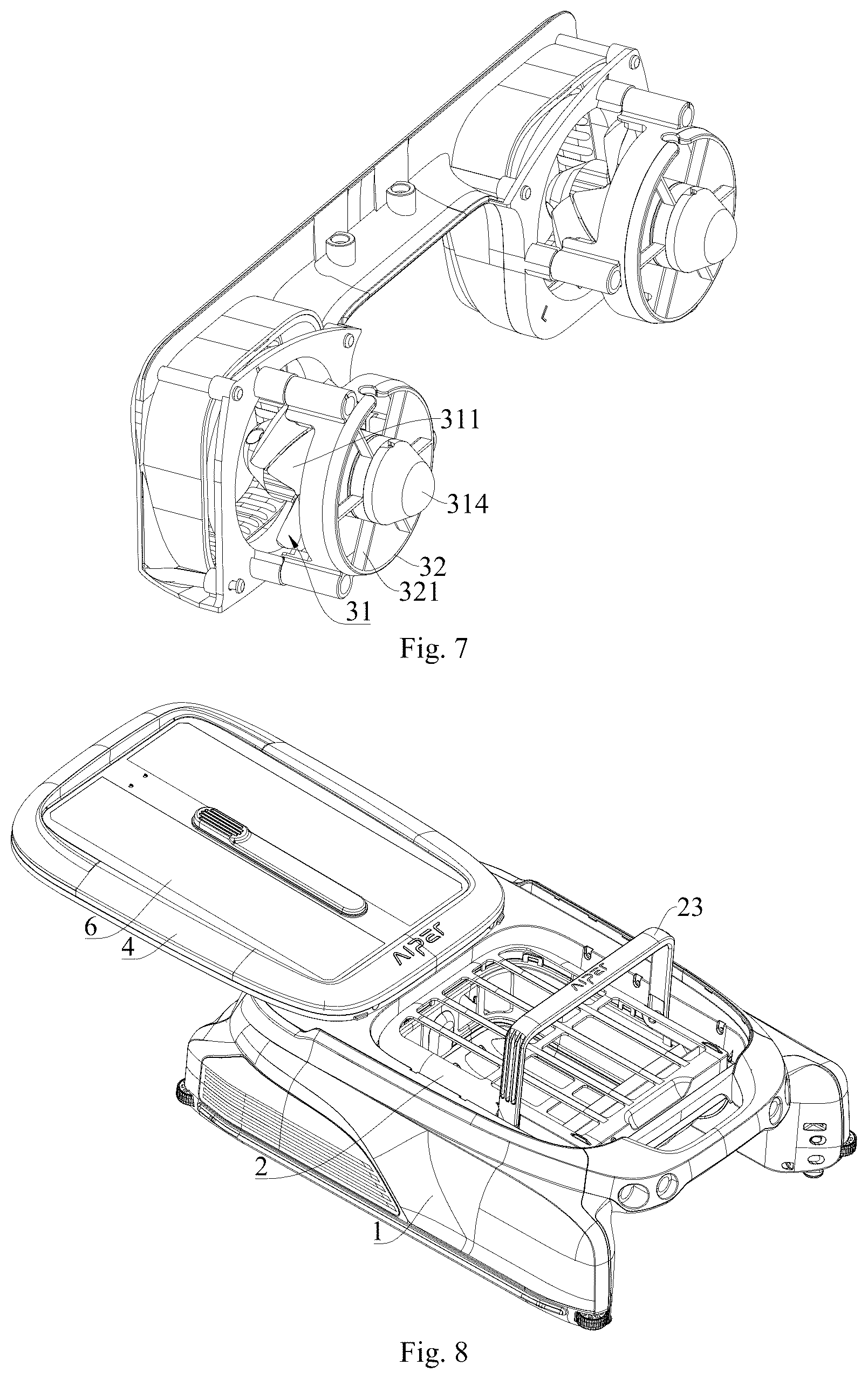 Patent US12378741 Figure 3 – Water surface automatic cleaning apparatus