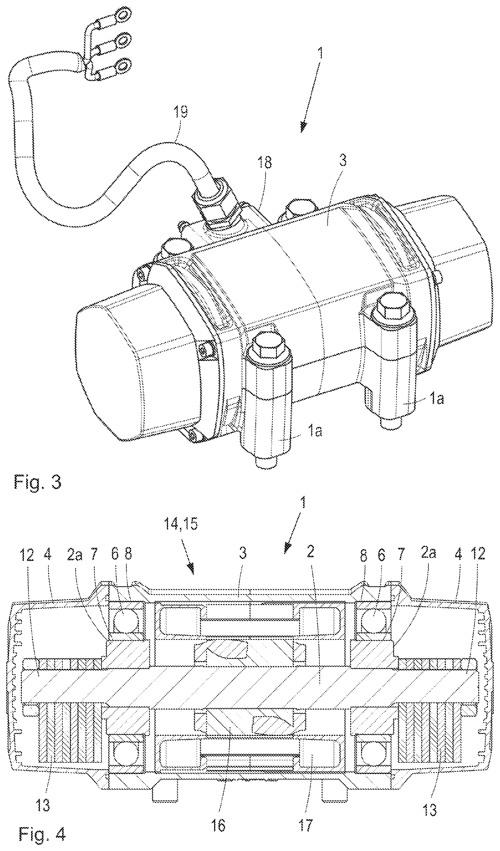 Patent US12378742 Figure 2 – Unbalance exciter for vibratory plates