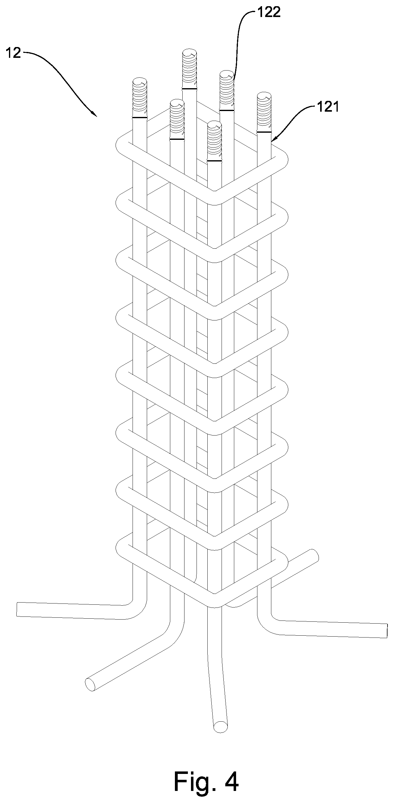Patent US12378743 Figure 4 – Multi-piece pre-assembled raft foundation and construction method thereof