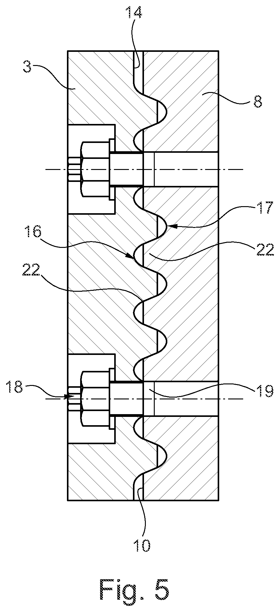 Patent US12378746 Figure 5 – Cutting wheel assembly for a slurry wall cutter