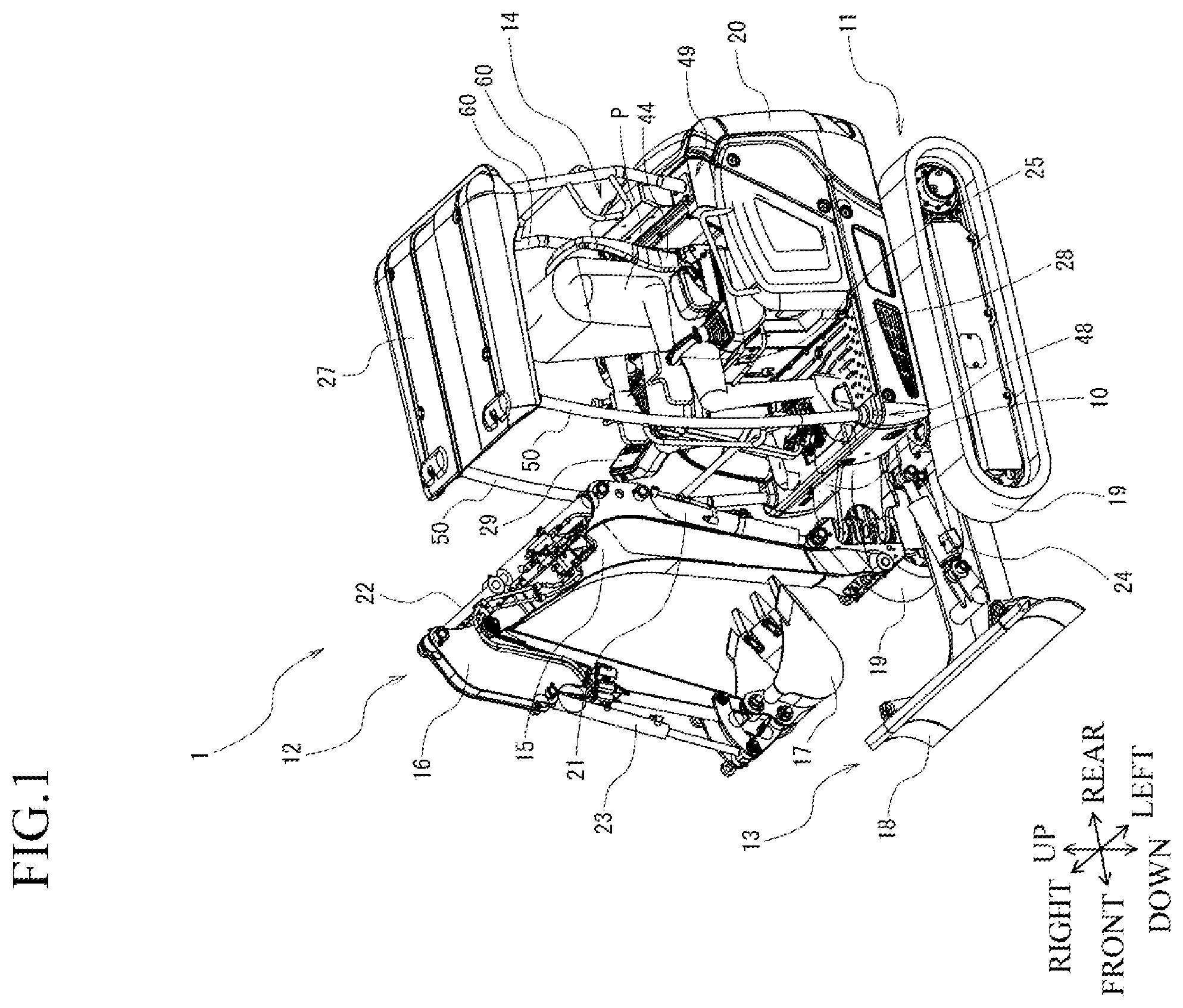 Patent US12378750 Figure 1 – Working vehicle