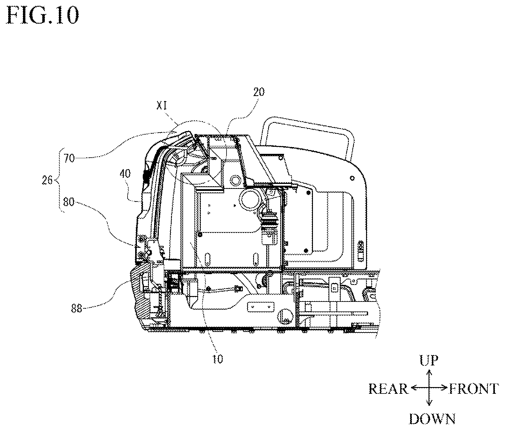 Patent US12378750 Figure 9 – Working vehicle