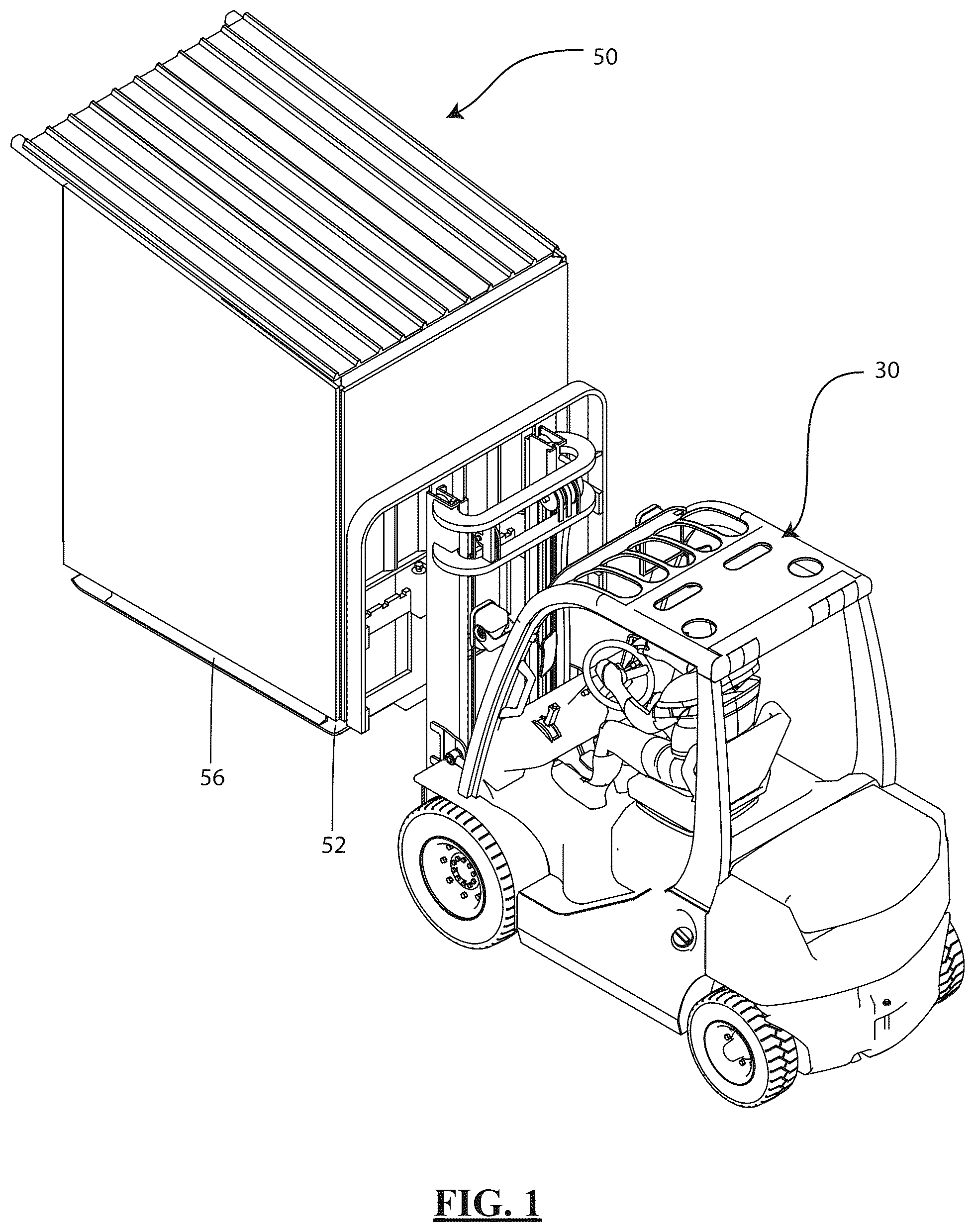Patent US12378753 — Well pump housing and transportation system — Figure 1