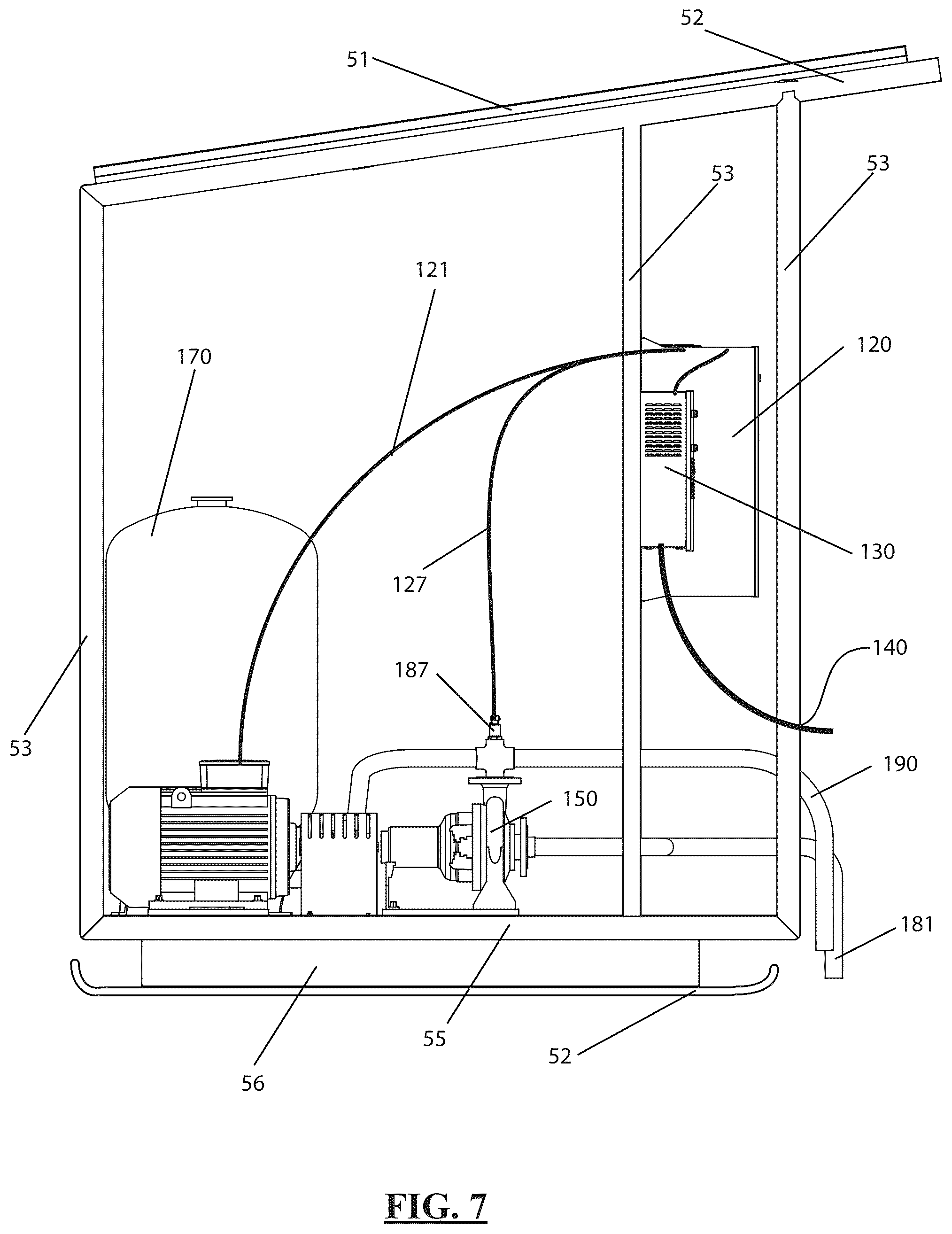 Patent US12378753 Figure 10 – Well pump housing and transportation system