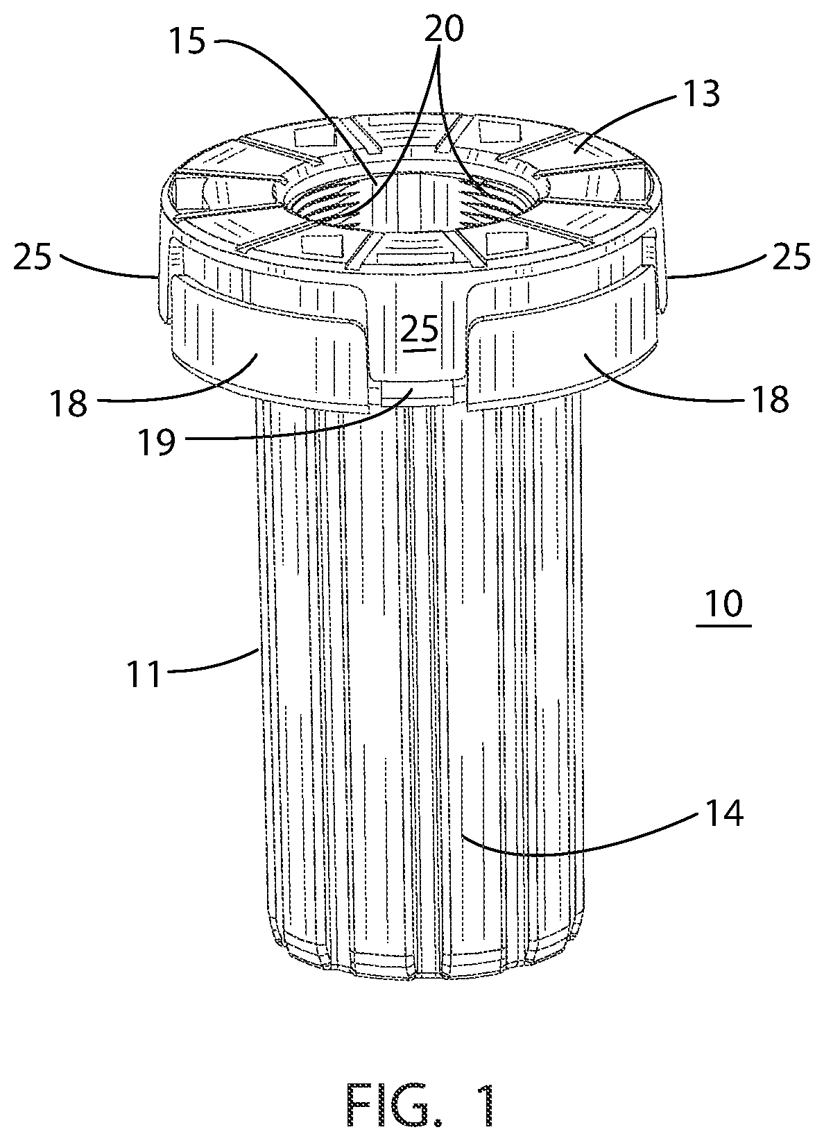 Patent US12378754 Figure 1 – Quick installation and release nut