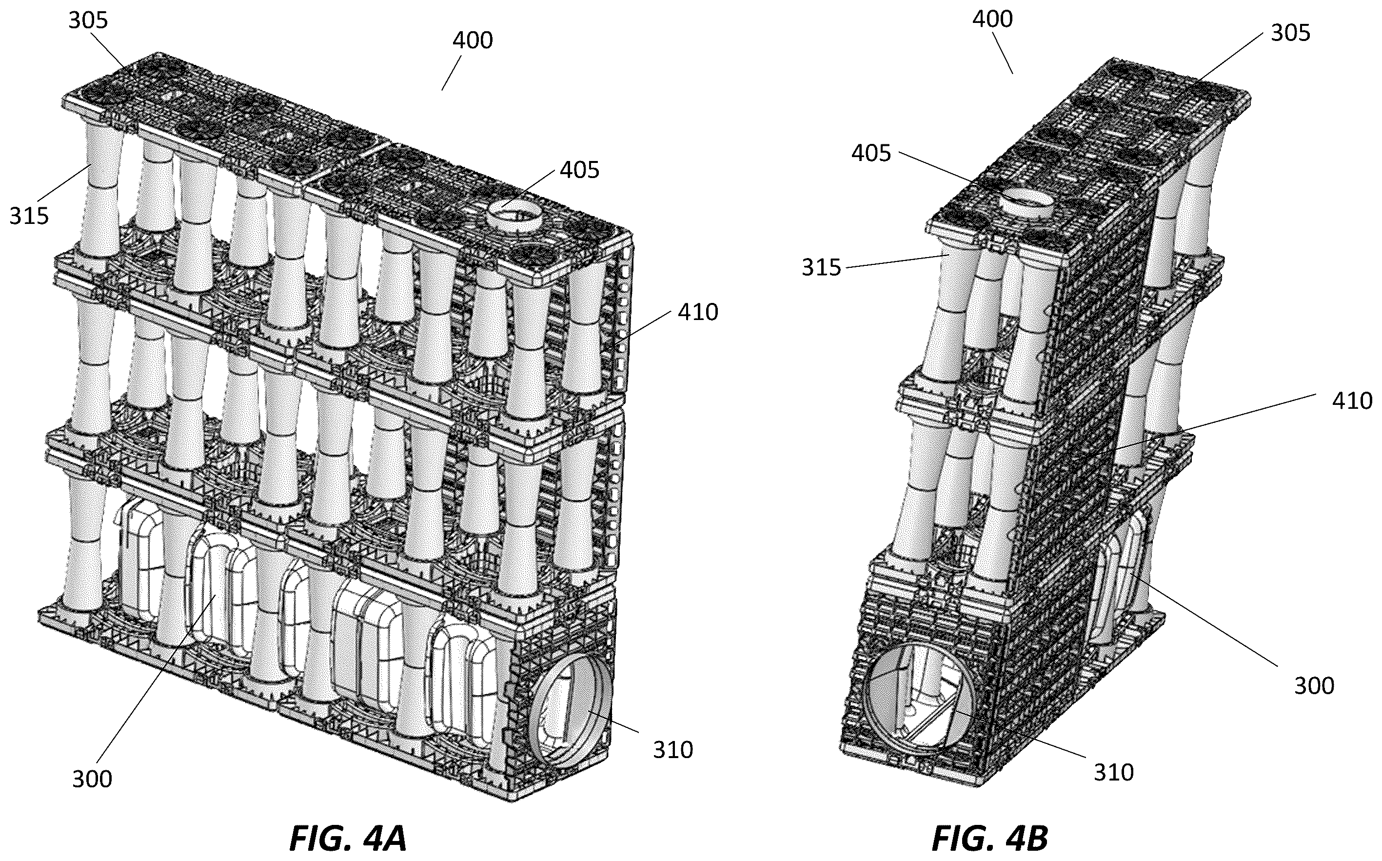 Patent US12378757 Figure 5 – Systems, apparatus, and methods for isolating flow in a stormwater management crate array