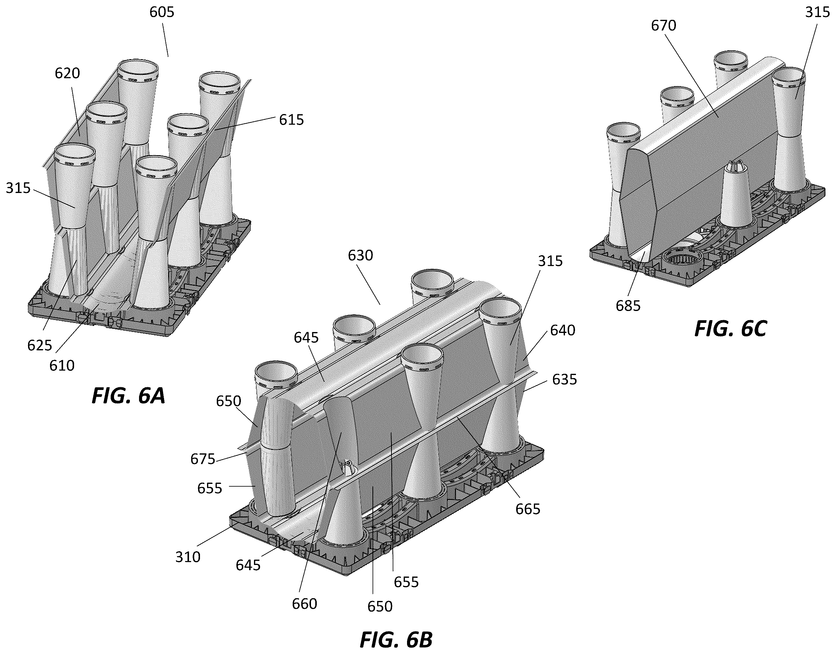 Patent US12378757 Figure 7 – Systems, apparatus, and methods for isolating flow in a stormwater management crate array
