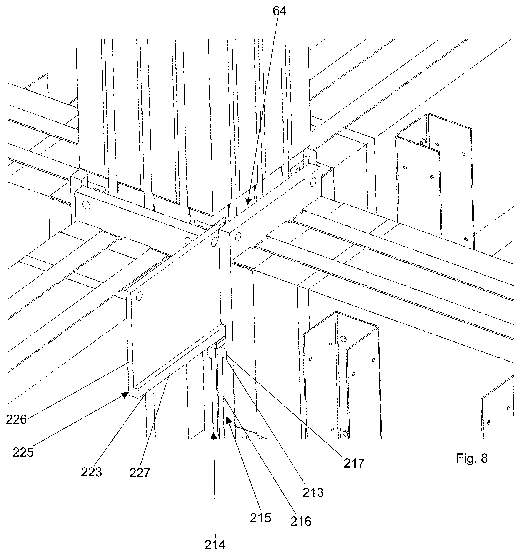 Patent US12378760 Figure 5 – Prefabricated building structure